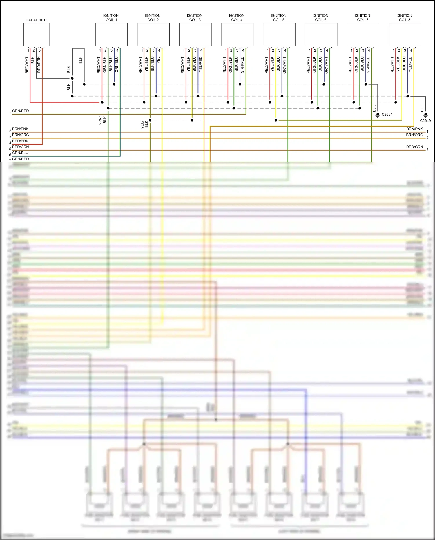 Wiring diagram ignition coil 2 for Land Rover Discovery III (2004-2009) (3 of 3)