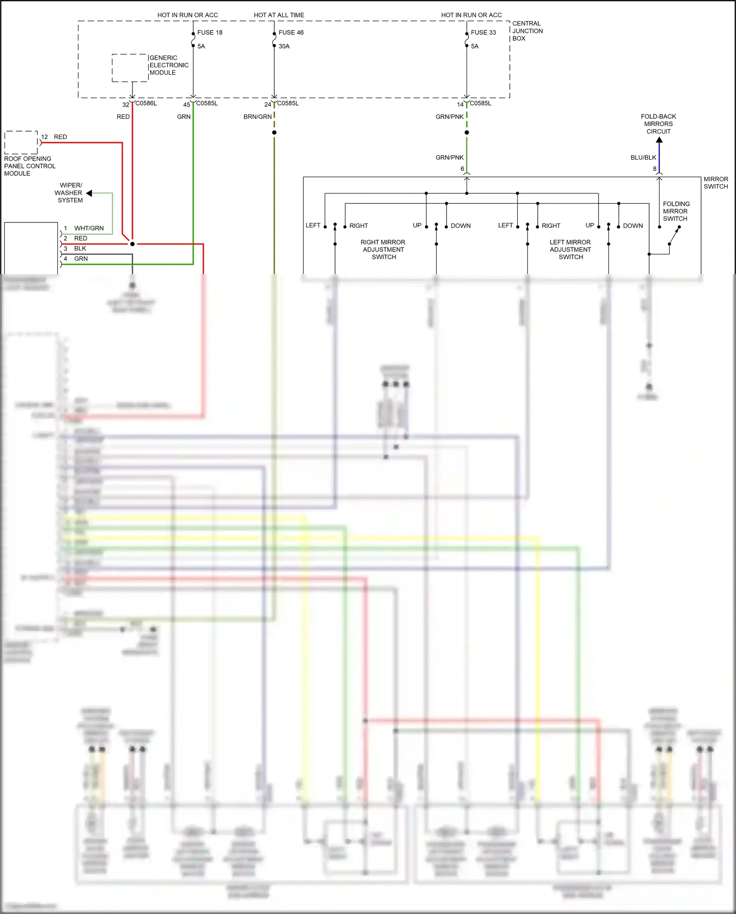Wiring diagram left right for Land Rover Discovery III (2004-2009) (1 of 1)