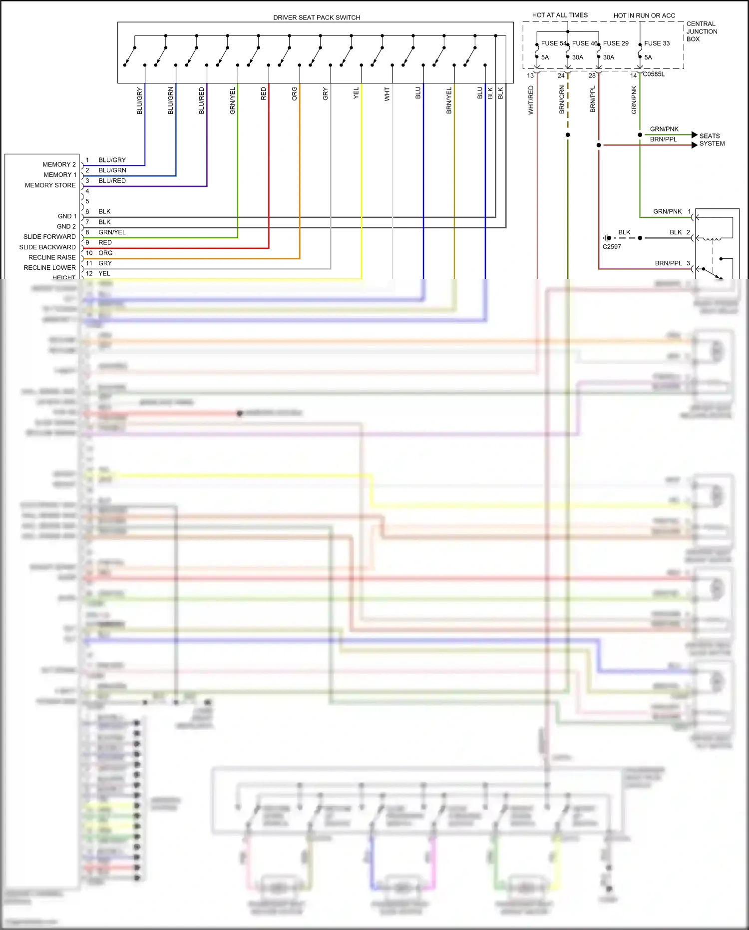 Wiring diagram memory store for Land Rover Discovery III (2004-2009) (1 of 1)