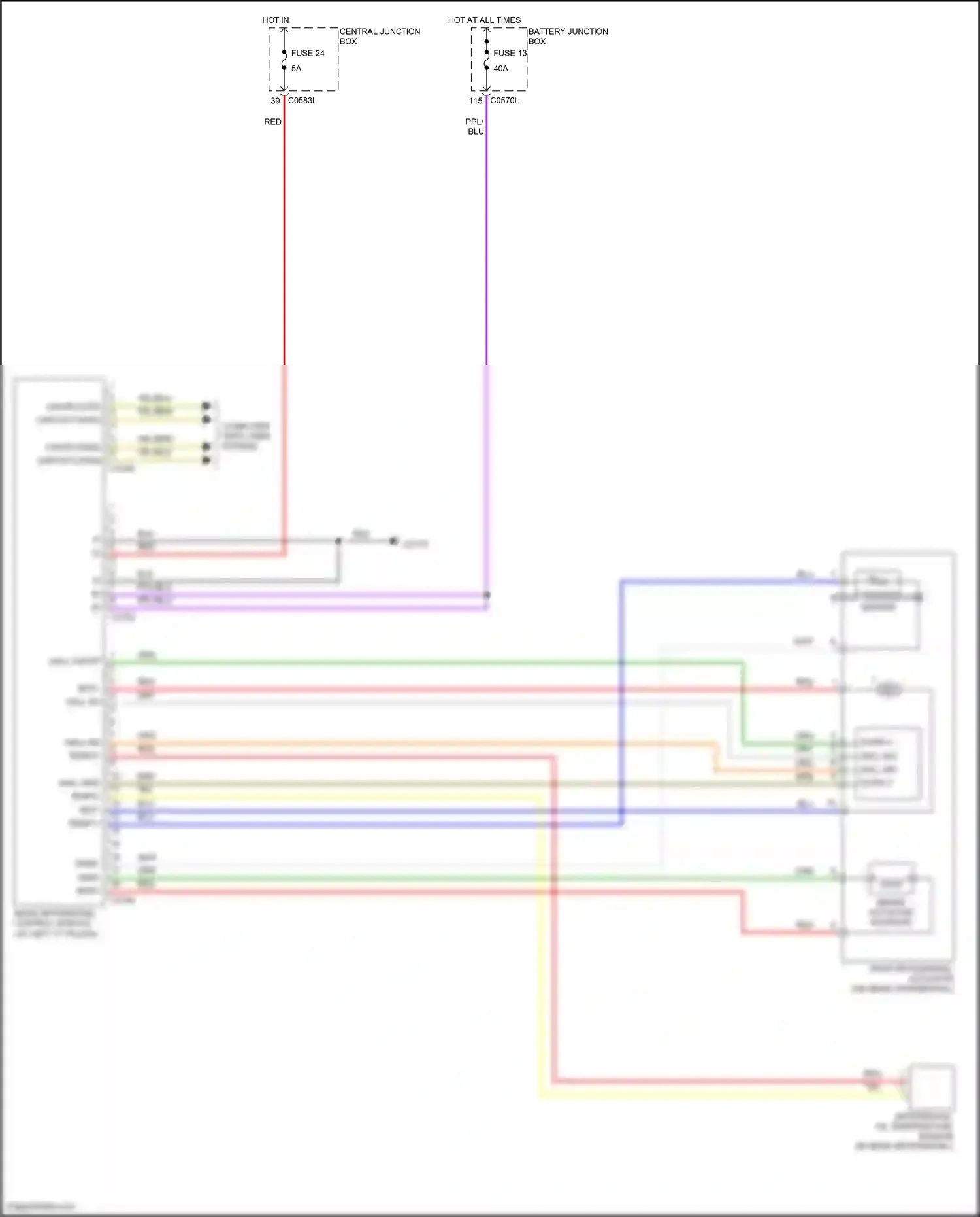 Wiring diagram rear differential control module for Land Rover Discovery III (2004-2009) (6 of 8)