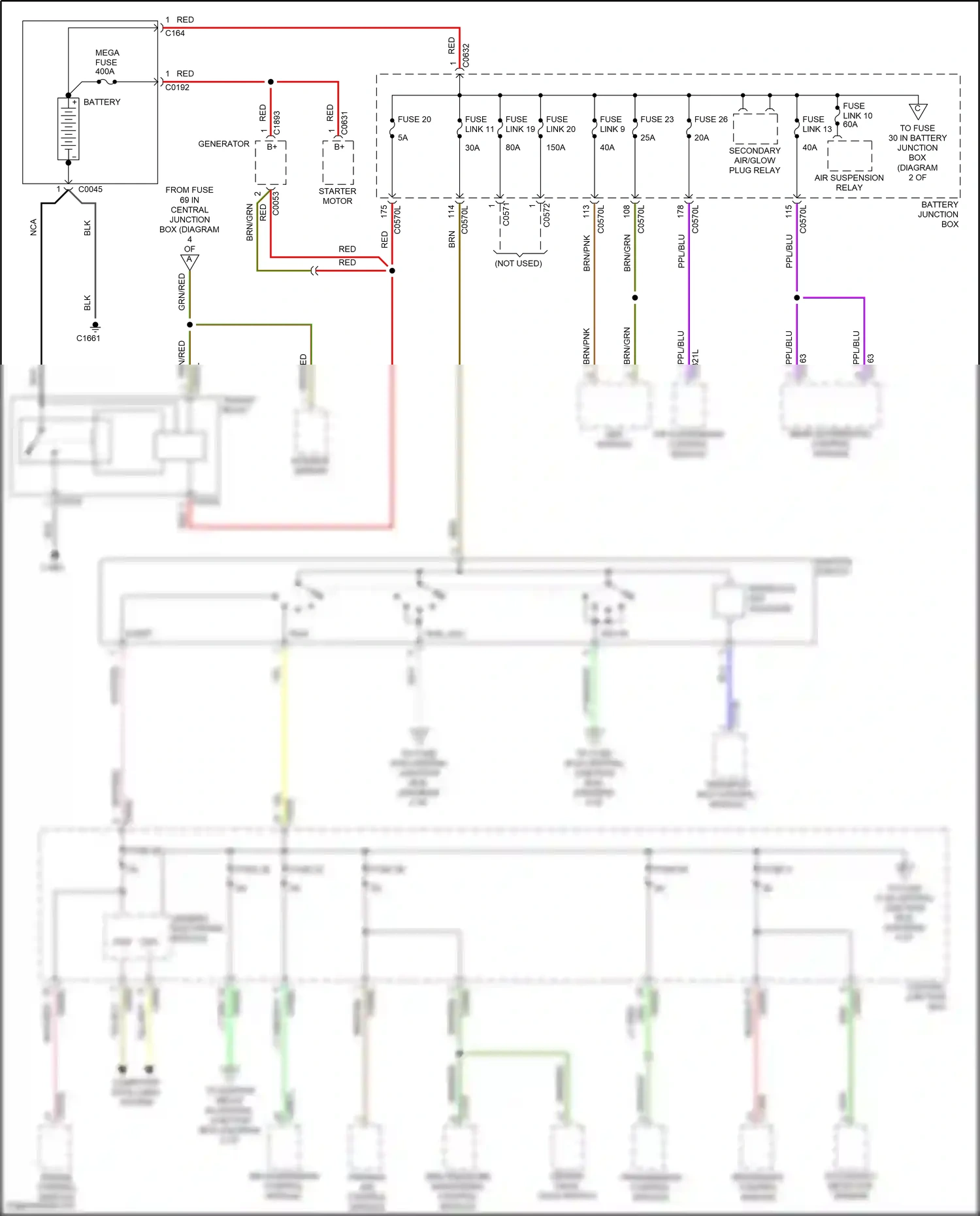 Wiring diagram run for Land Rover Discovery III (2004-2009) (7 of 13)