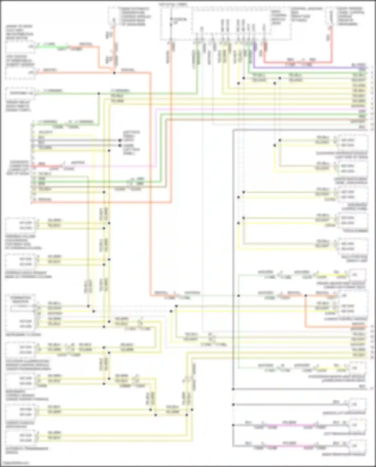 Discovery Land Rover IV facelift (2013-2016): Diagnostic socket circuit (1 of 3)