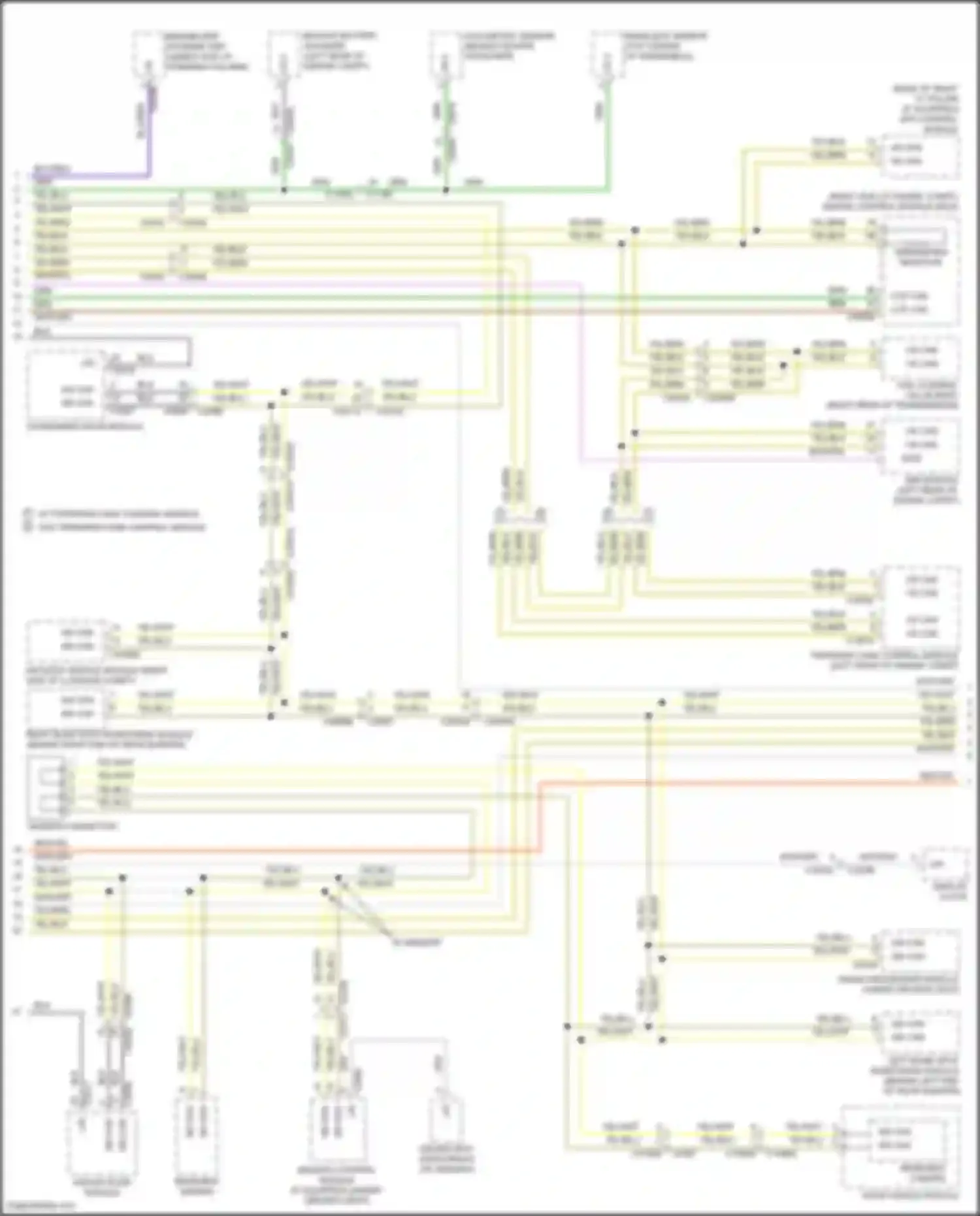 Discovery Land Rover IV facelift (2013-2016): Diagnostic socket circuit (2 of 3)