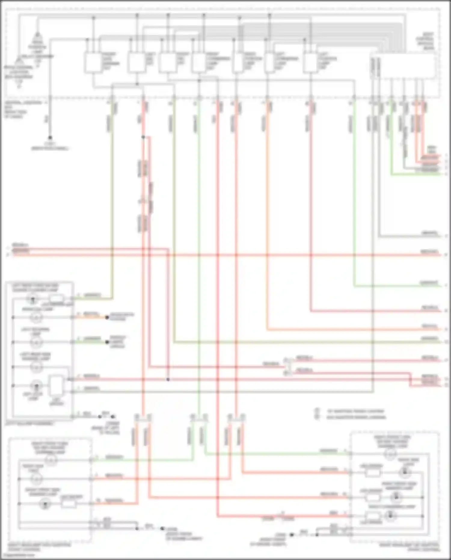 Discovery Land Rover IV facelift (2013-2016): Exterior lamps circuit (2 of 3)