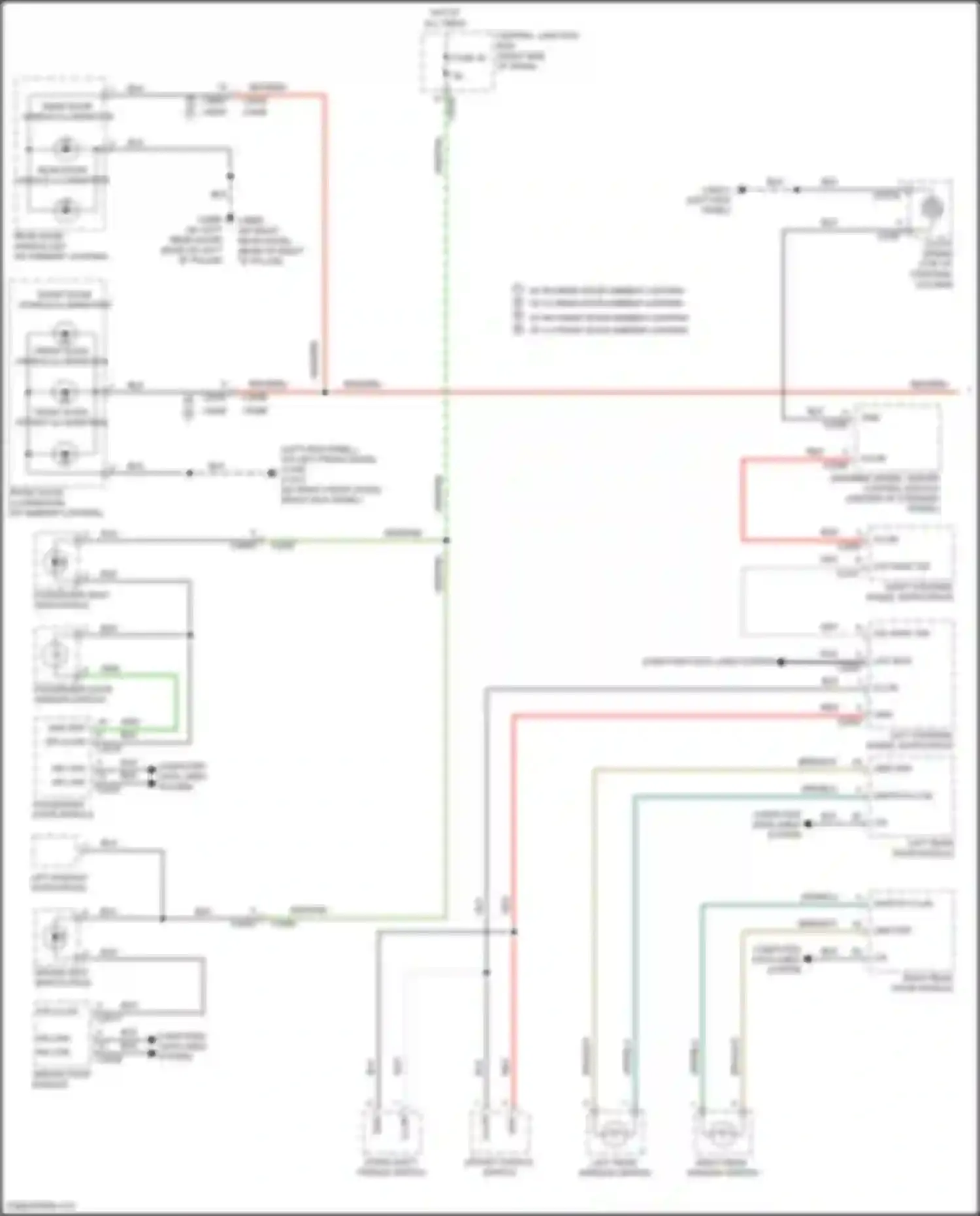 Discovery Land Rover IV facelift (2013-2016): Instrument illumination circuit (1 of 2)