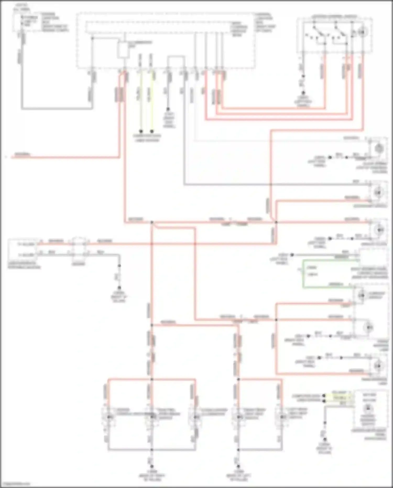 Discovery Land Rover IV facelift (2013-2016): Instrument illumination circuit (2 of 2)