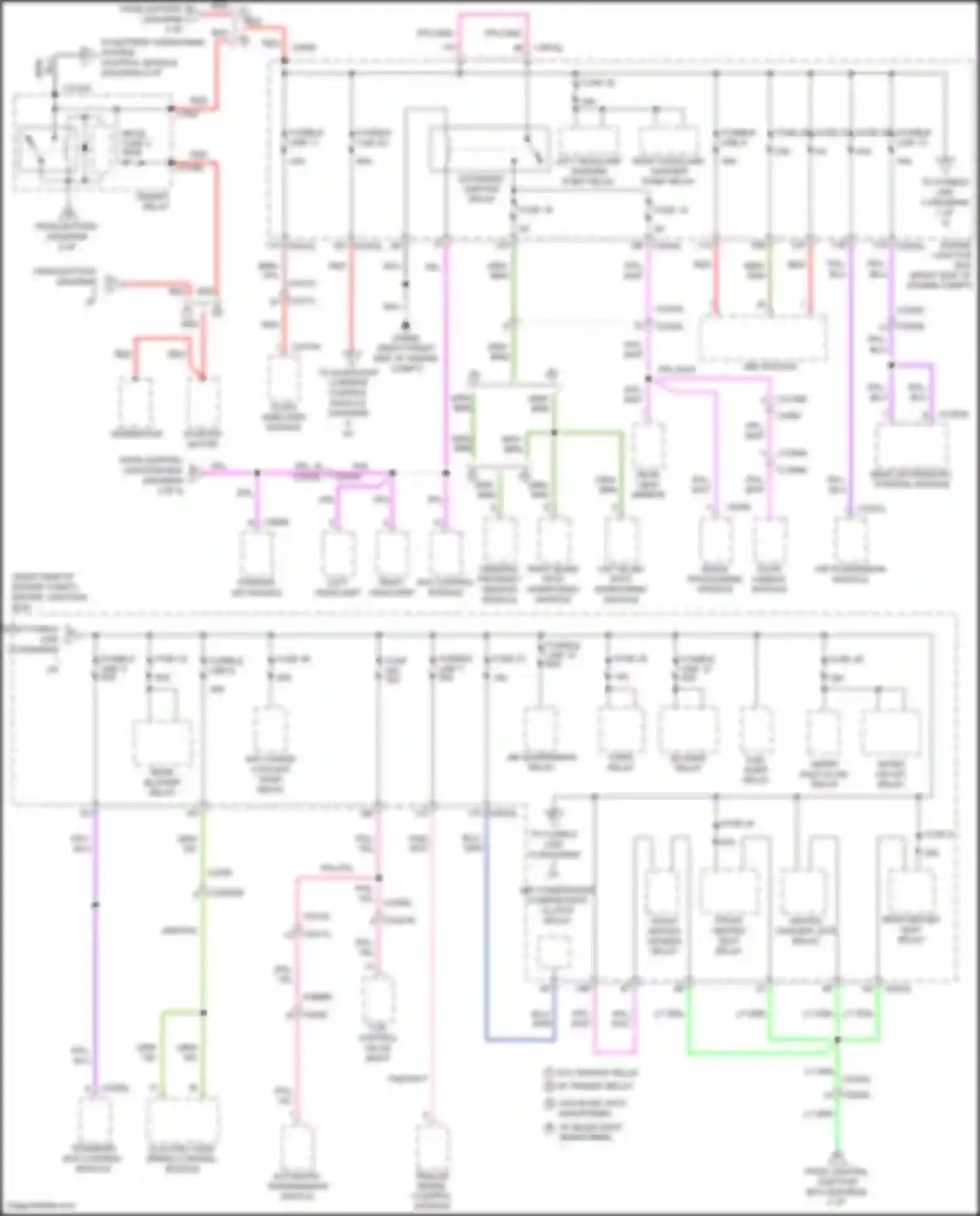 Discovery Land Rover IV facelift (2013-2016): Power distribution circuit (1 of 5)