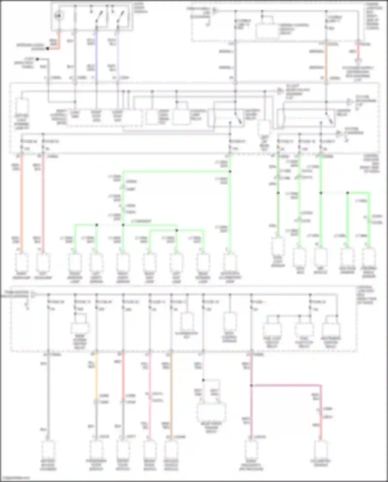Discovery Land Rover IV facelift (2013-2016): Power distribution circuit (3 of 5)