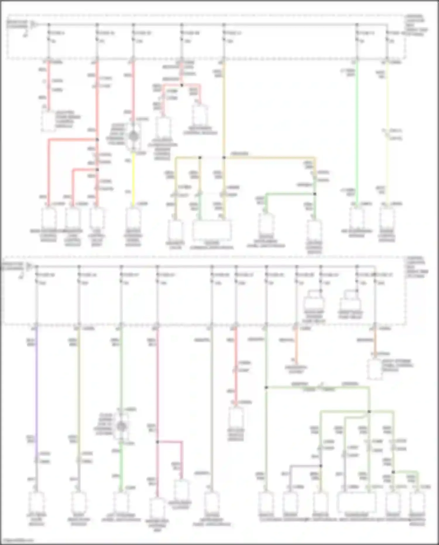 Discovery Land Rover IV facelift (2013-2016): Power distribution circuit (4 of 5)