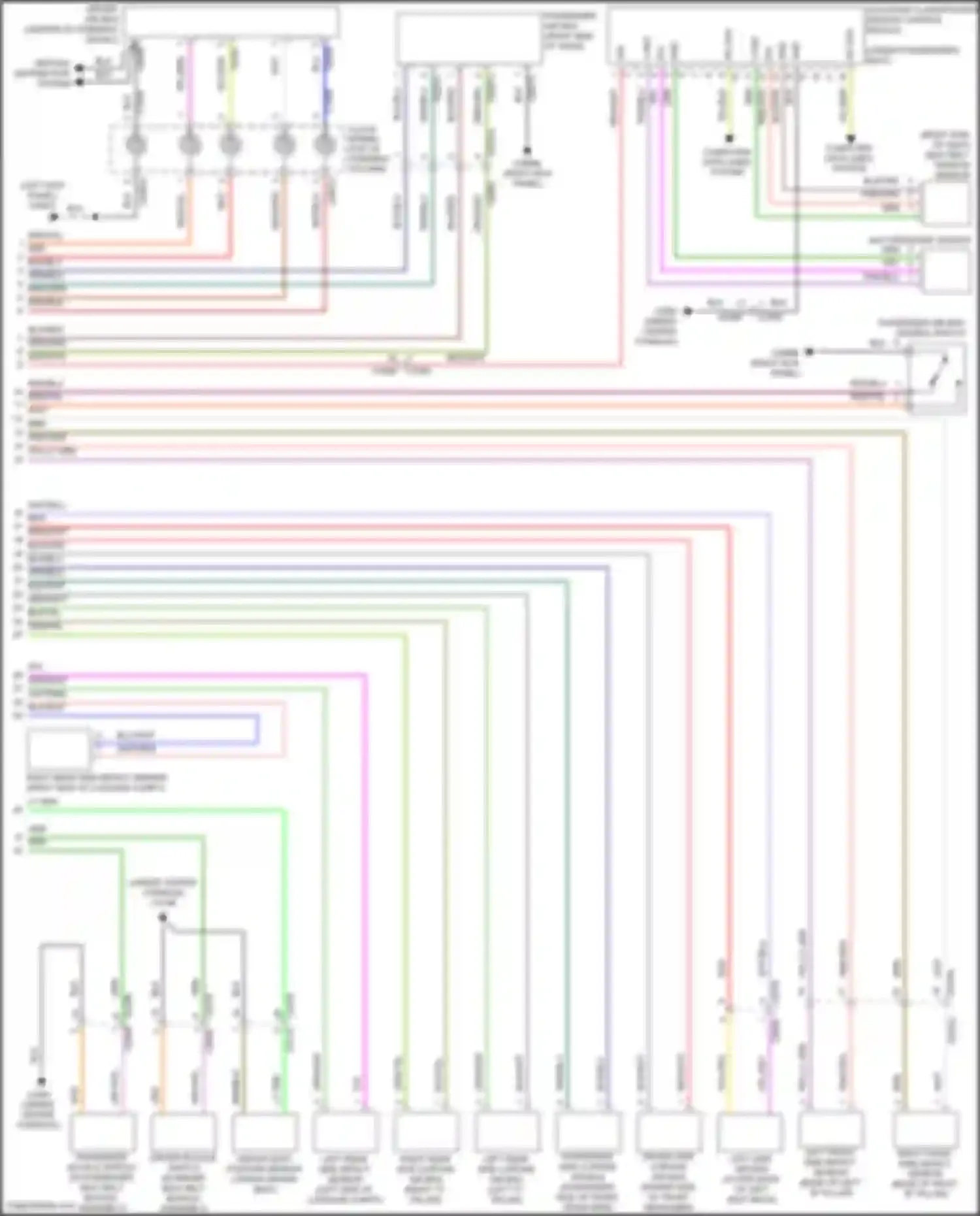 Discovery Land Rover IV facelift (2013-2016): Supplemental restraints circuit (2 of 2)