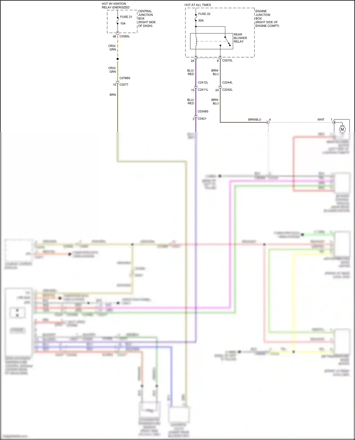 Wiring diagram climate control module for Land Rover Discovery IV facelift (2013-2016) (9 of 11)