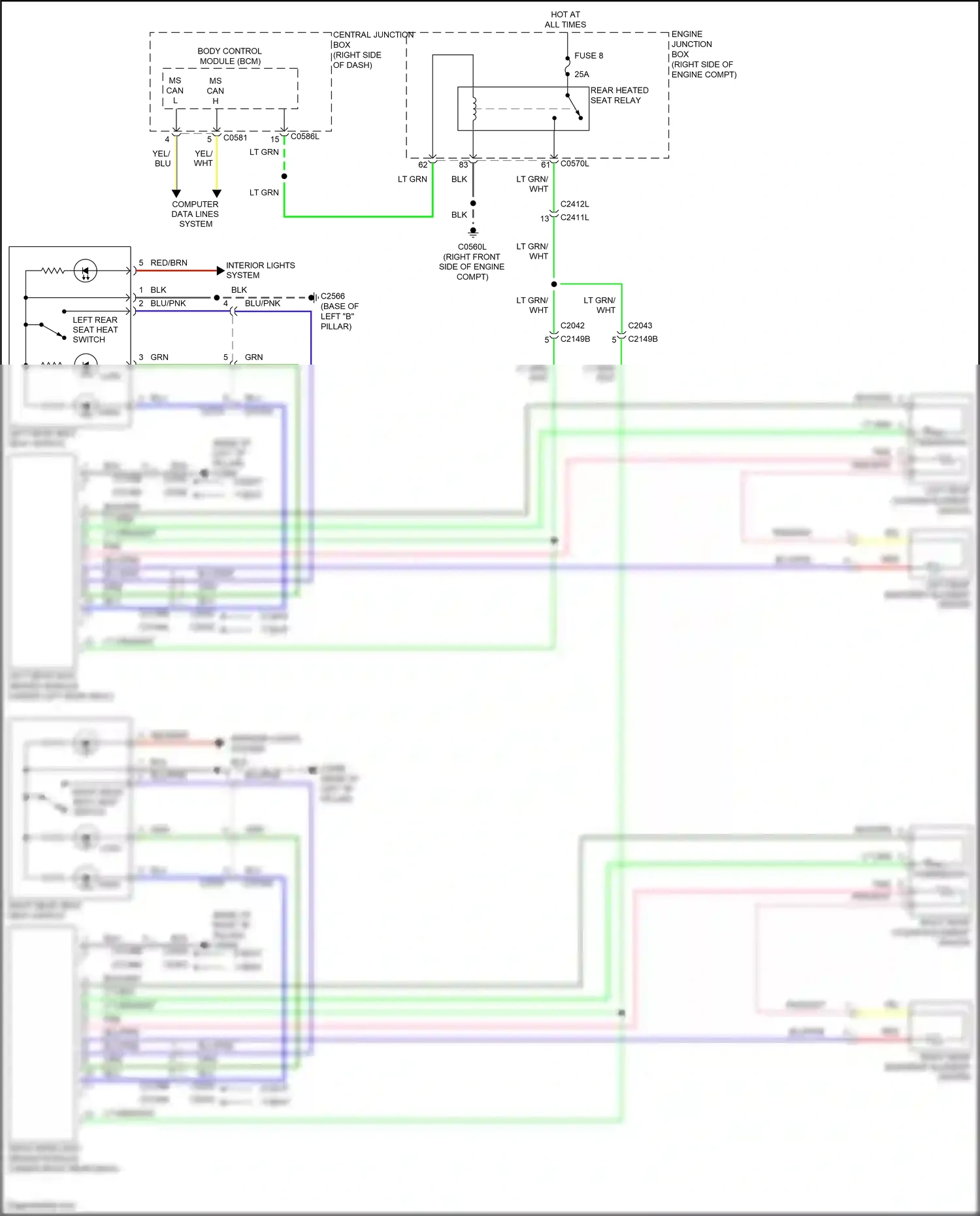 Wiring diagram computer data lines system for Land Rover Discovery IV facelift (2013-2016) (29 of 68)