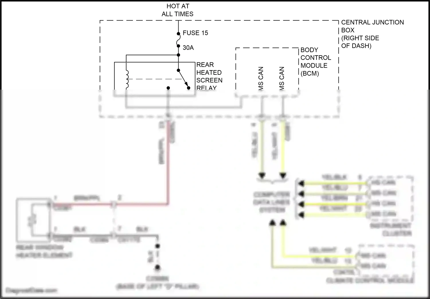 Wiring diagram computer data lines system for Land Rover Discovery IV facelift (2013-2016) (48 of 68)