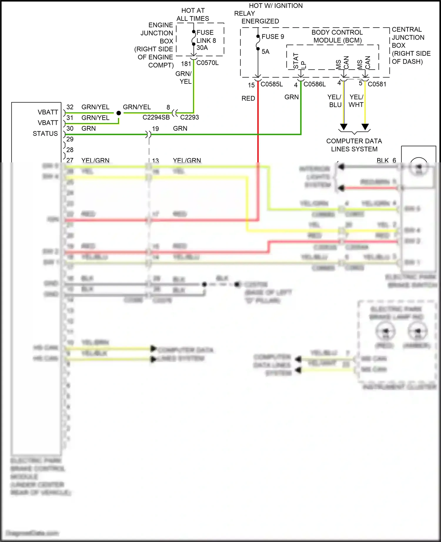 Wiring diagram computer data lines system for Land Rover Discovery IV facelift (2013-2016) (54 of 68)