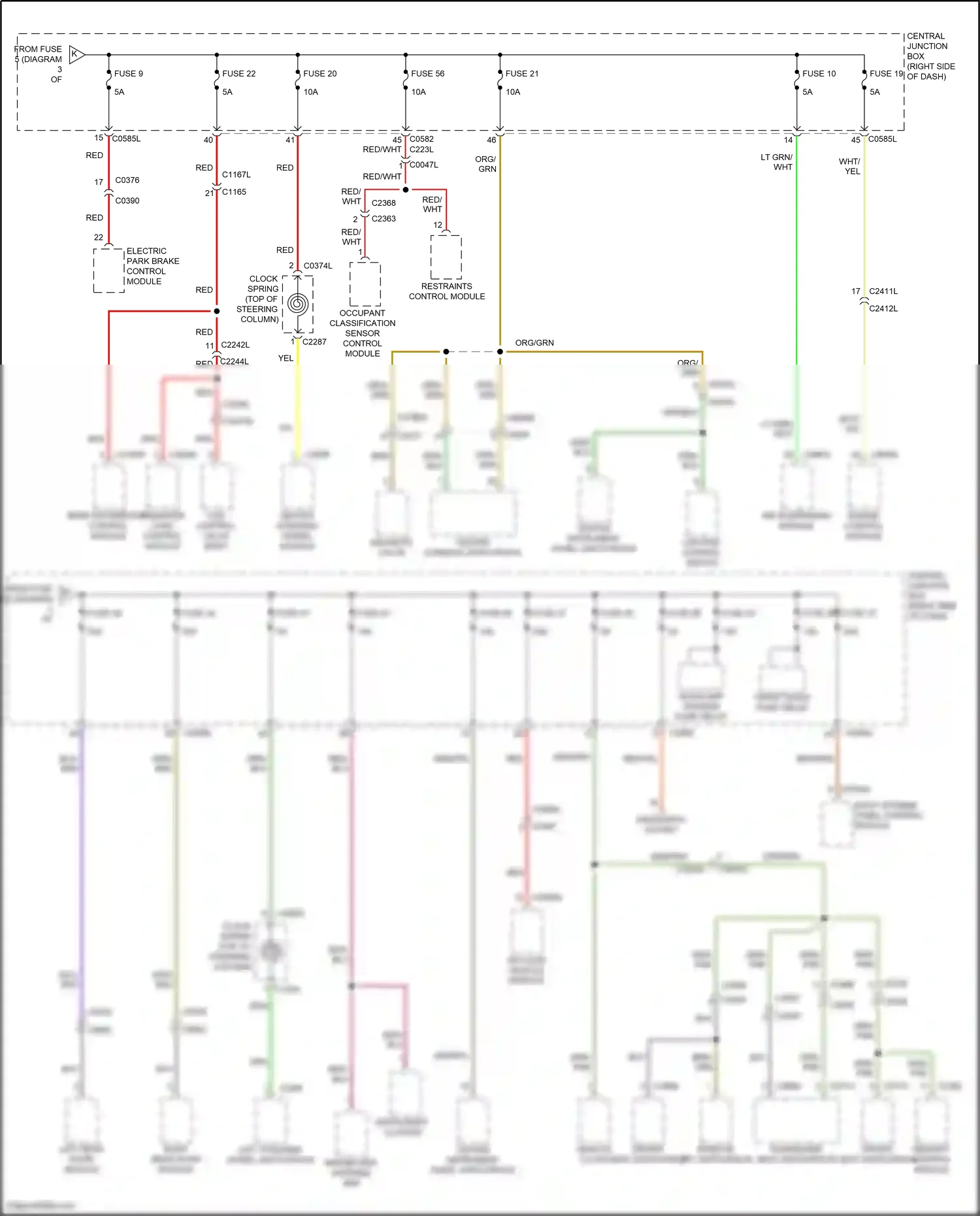 Wiring diagram engine control module for Land Rover Discovery IV facelift (2013-2016) (5 of 6)