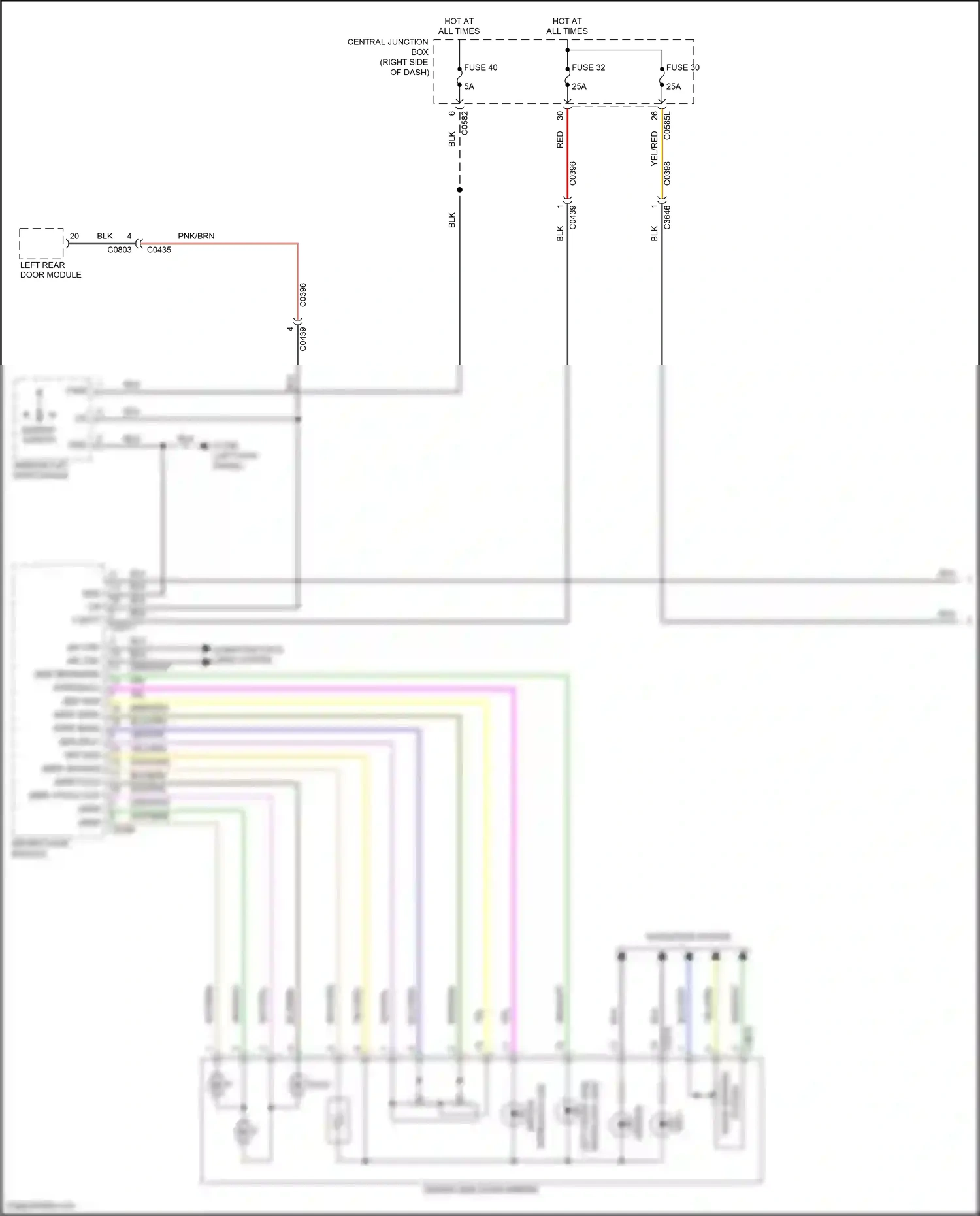 Wiring diagram navigation system for Land Rover Discovery IV facelift (2013-2016) (1 of 3)