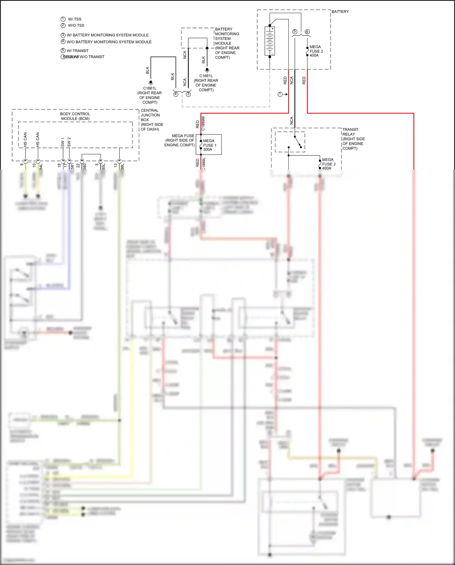 Wiring diagram stop/start switch for Land Rover Discovery IV facelift (2013-2016) (3 of 3)