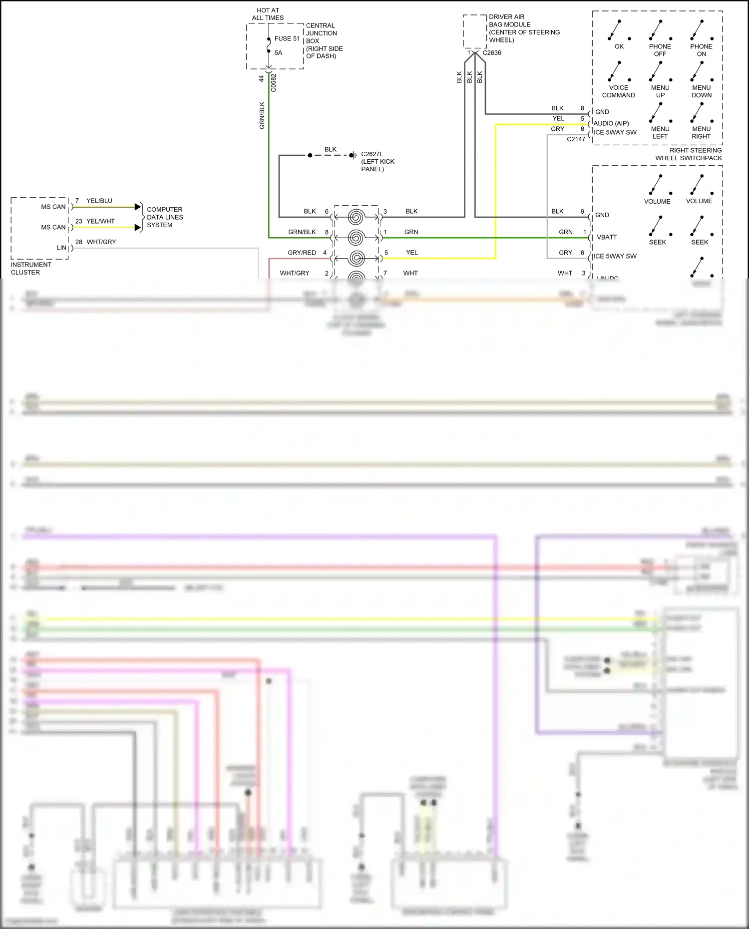 Wiring diagram telephone interface module for Land Rover Discovery IV facelift (2013-2016) (3 of 3)