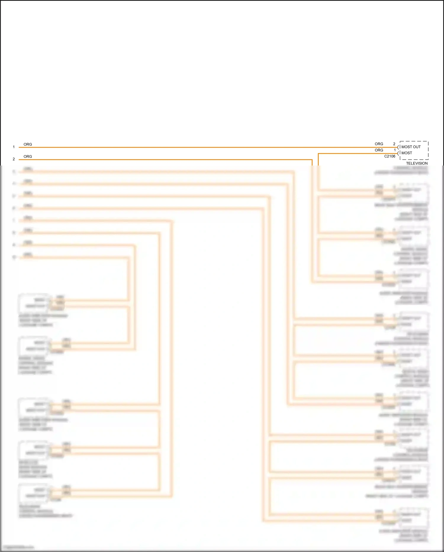 Wiring diagram television control module for Land Rover Discovery IV facelift (2013-2016) (2 of 2)