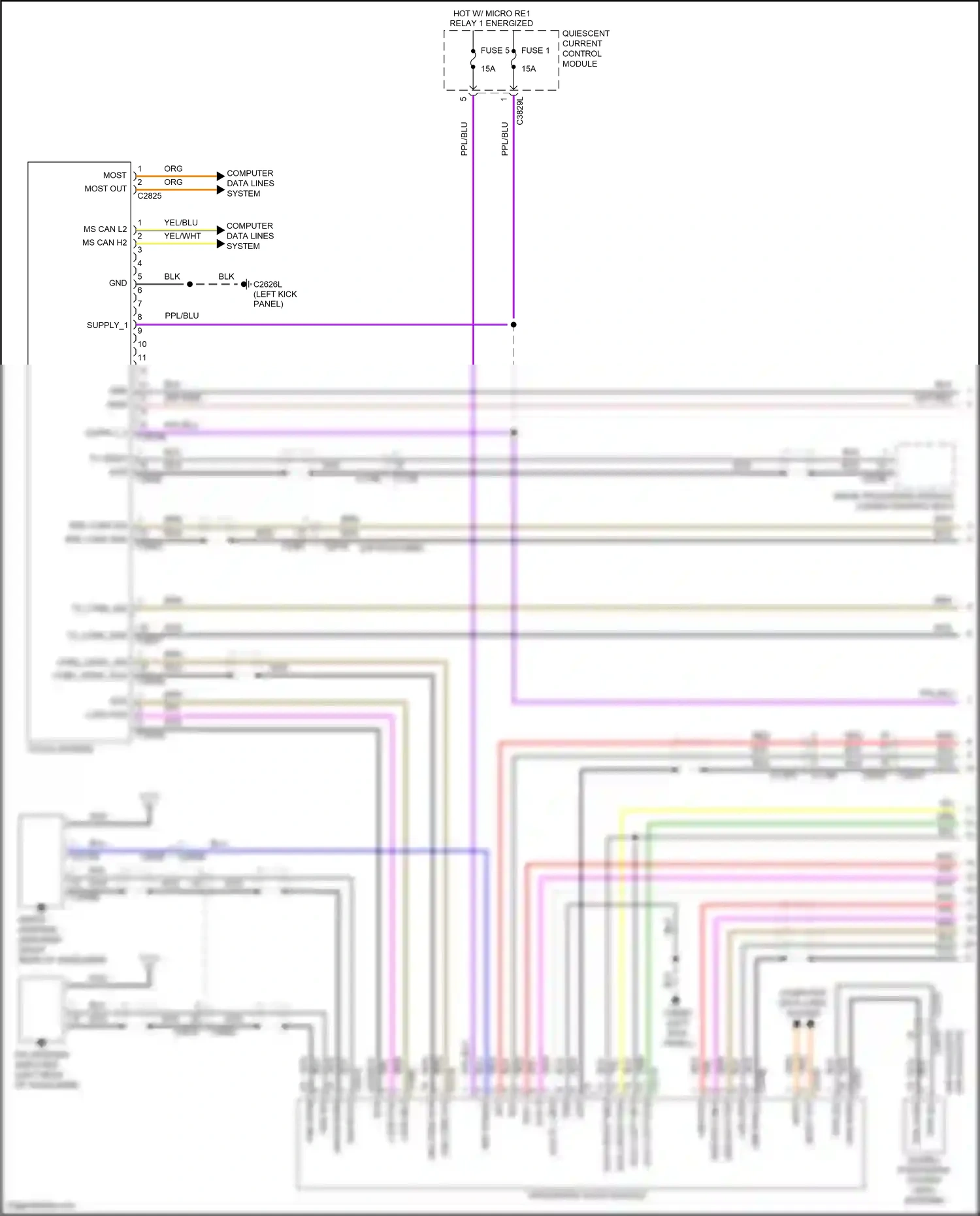 Wiring diagram usb shield for Land Rover Discovery IV facelift (2013-2016) (2 of 5)