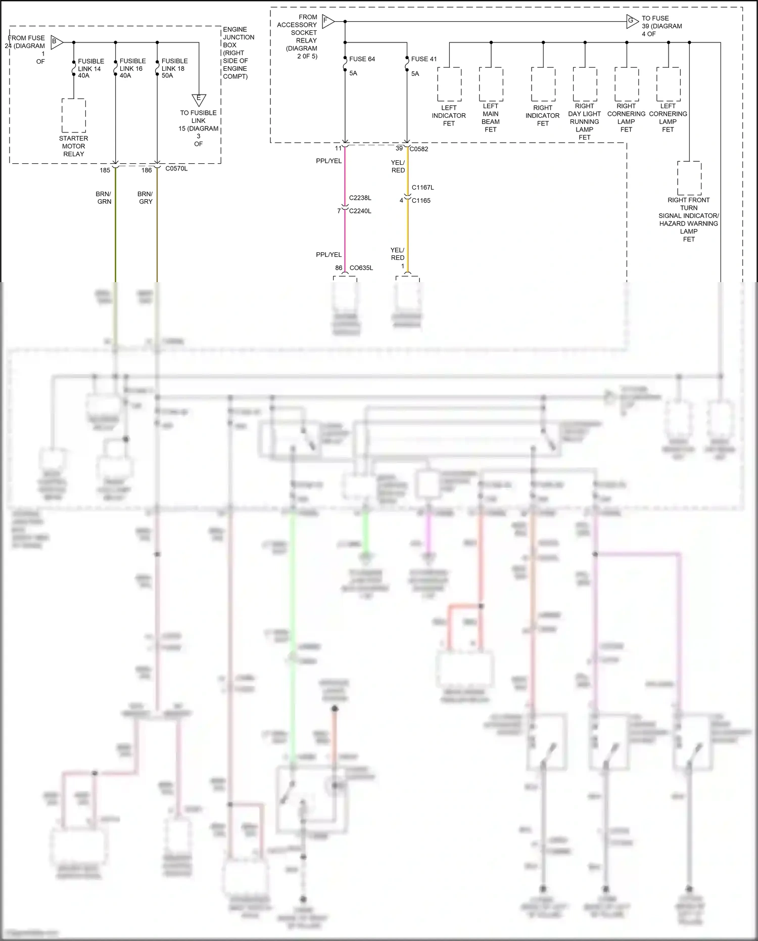 Wiring diagram w/ memory for Land Rover Discovery IV facelift (2013-2016) (4 of 4)