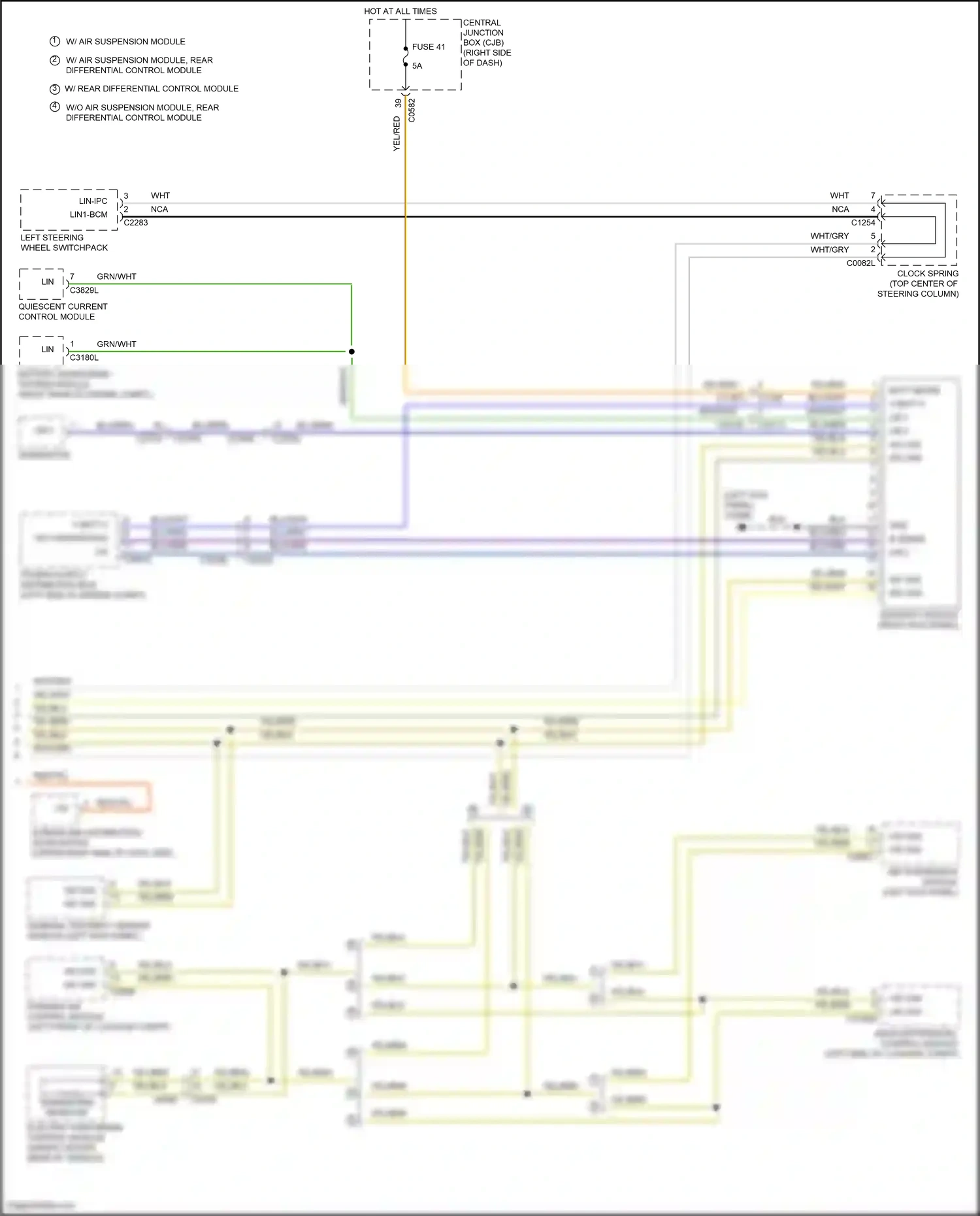 Wiring diagram w/ rear differential control module for Land Rover Discovery IV facelift (2013-2016) (1 of 1)