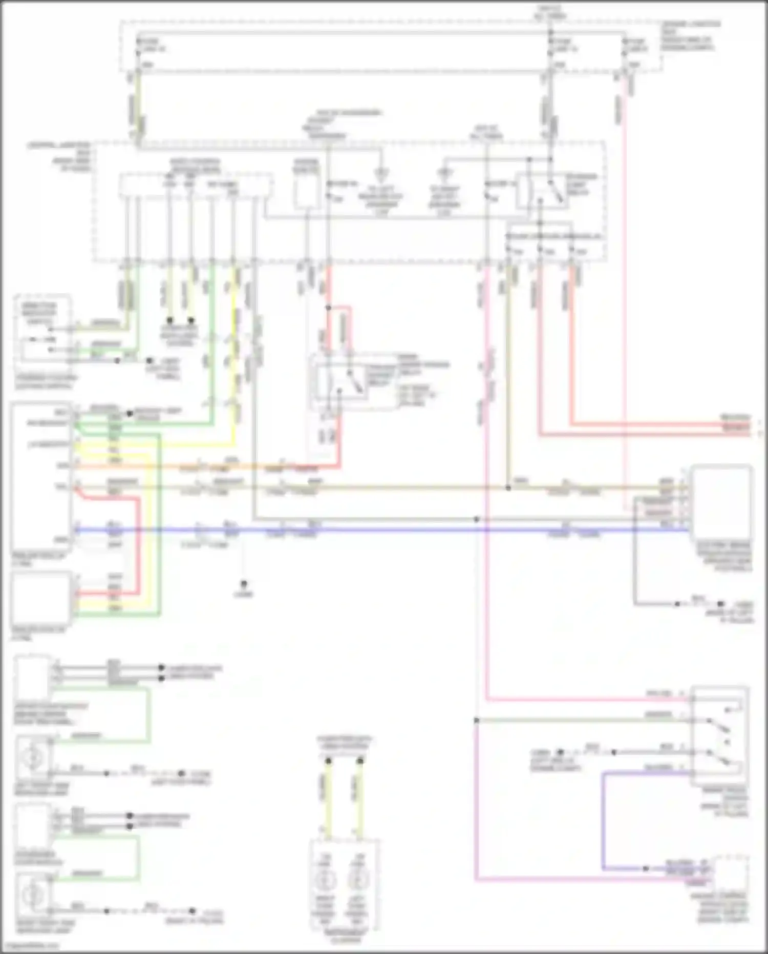 Discovery Land Rover IV (2009-2013): Exterior lamps circuit (1 of 2)