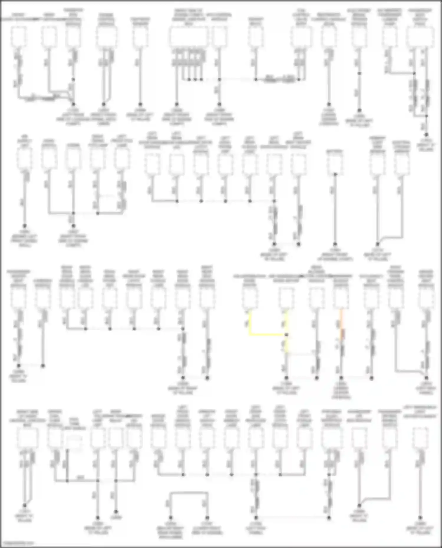 Discovery Land Rover IV (2009-2013): Ground distribution circuit (1 of 3)