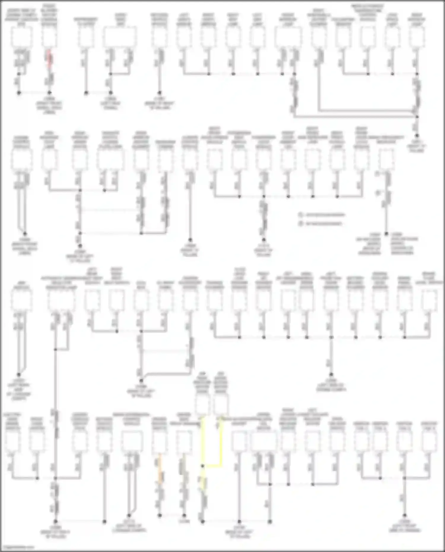 Discovery Land Rover IV (2009-2013): Ground distribution circuit (2 of 3)