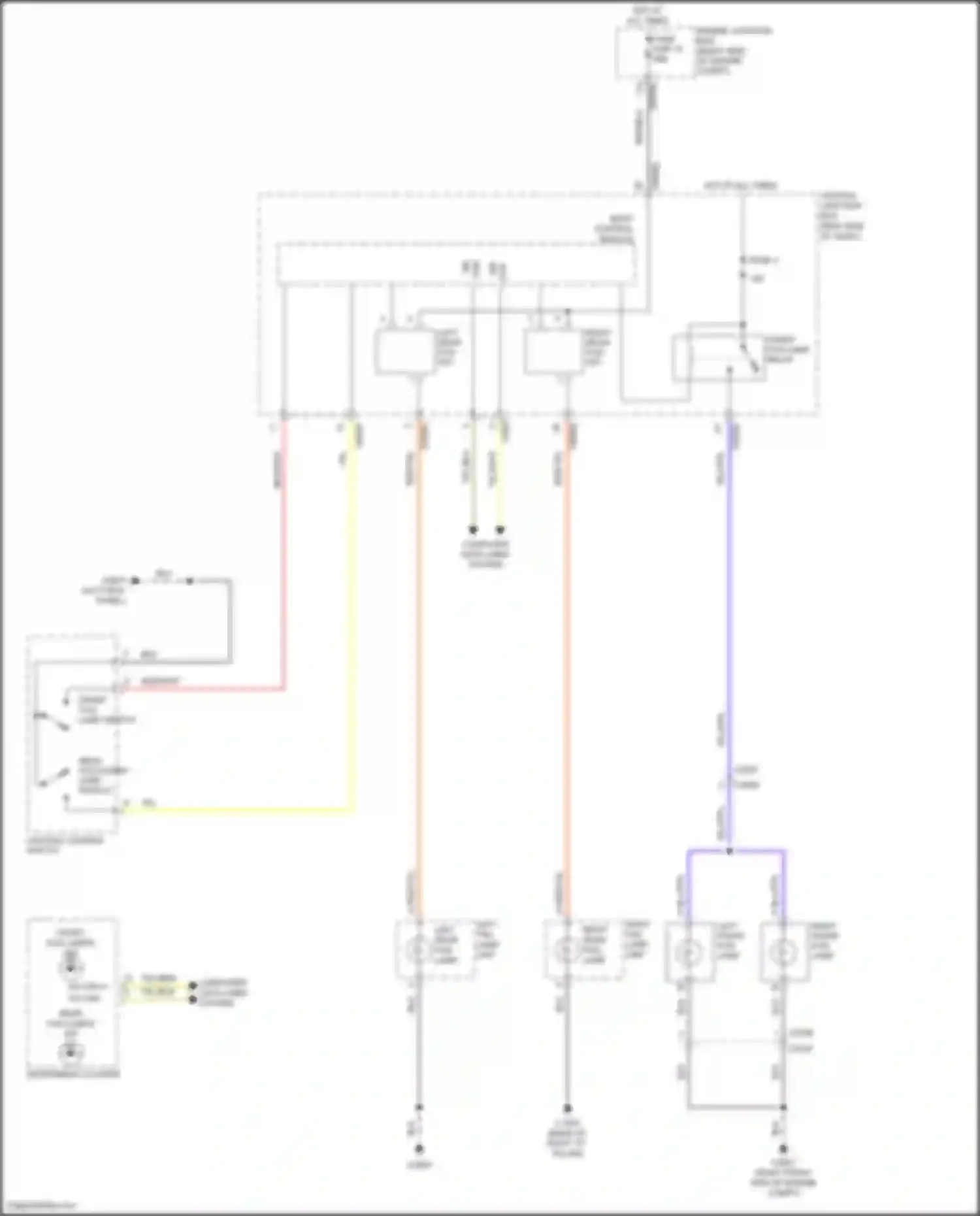 Discovery Land Rover IV (2009-2013): Fog lamp circuit