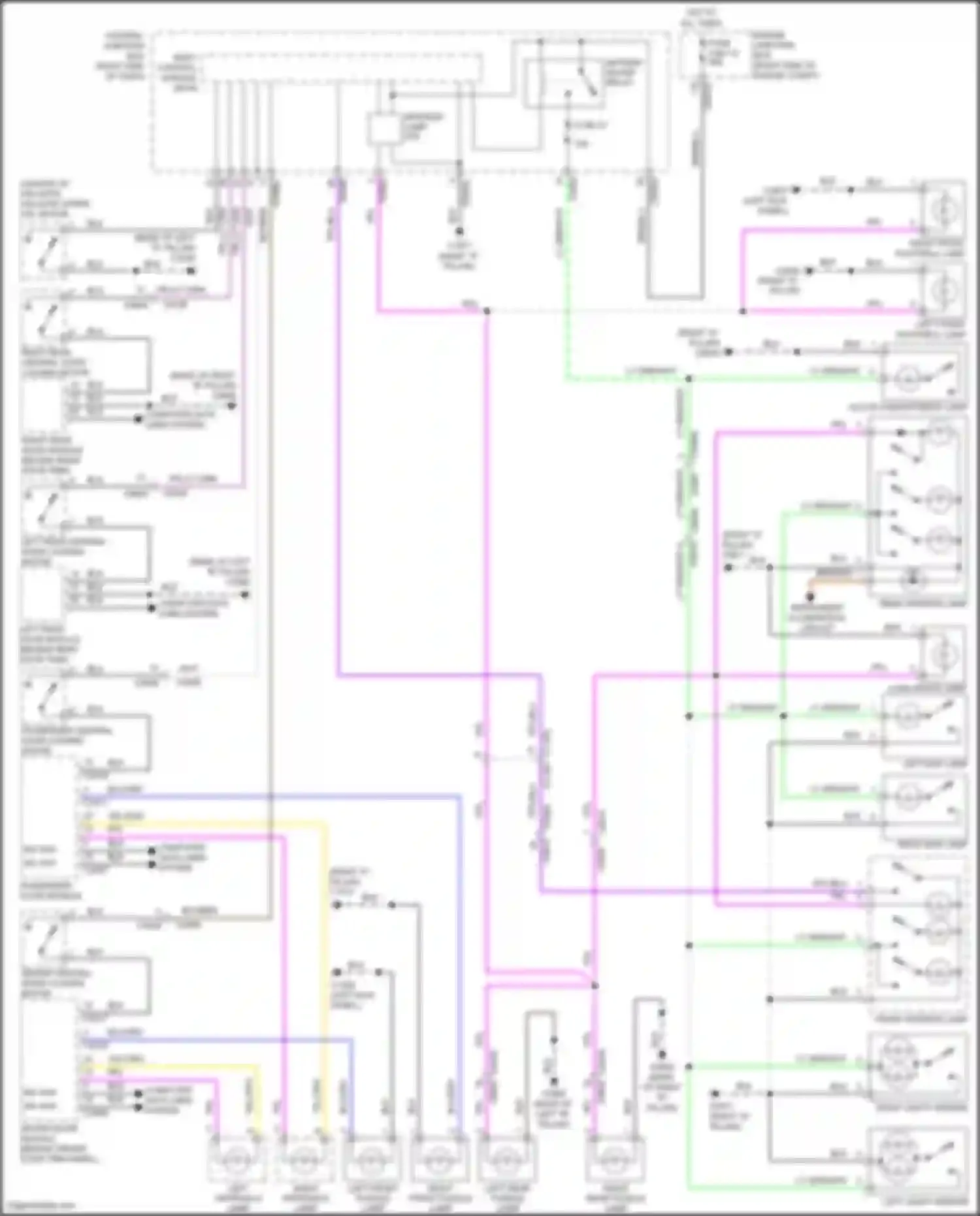 Discovery Land Rover IV (2009-2013): Courtesy lamps circuit