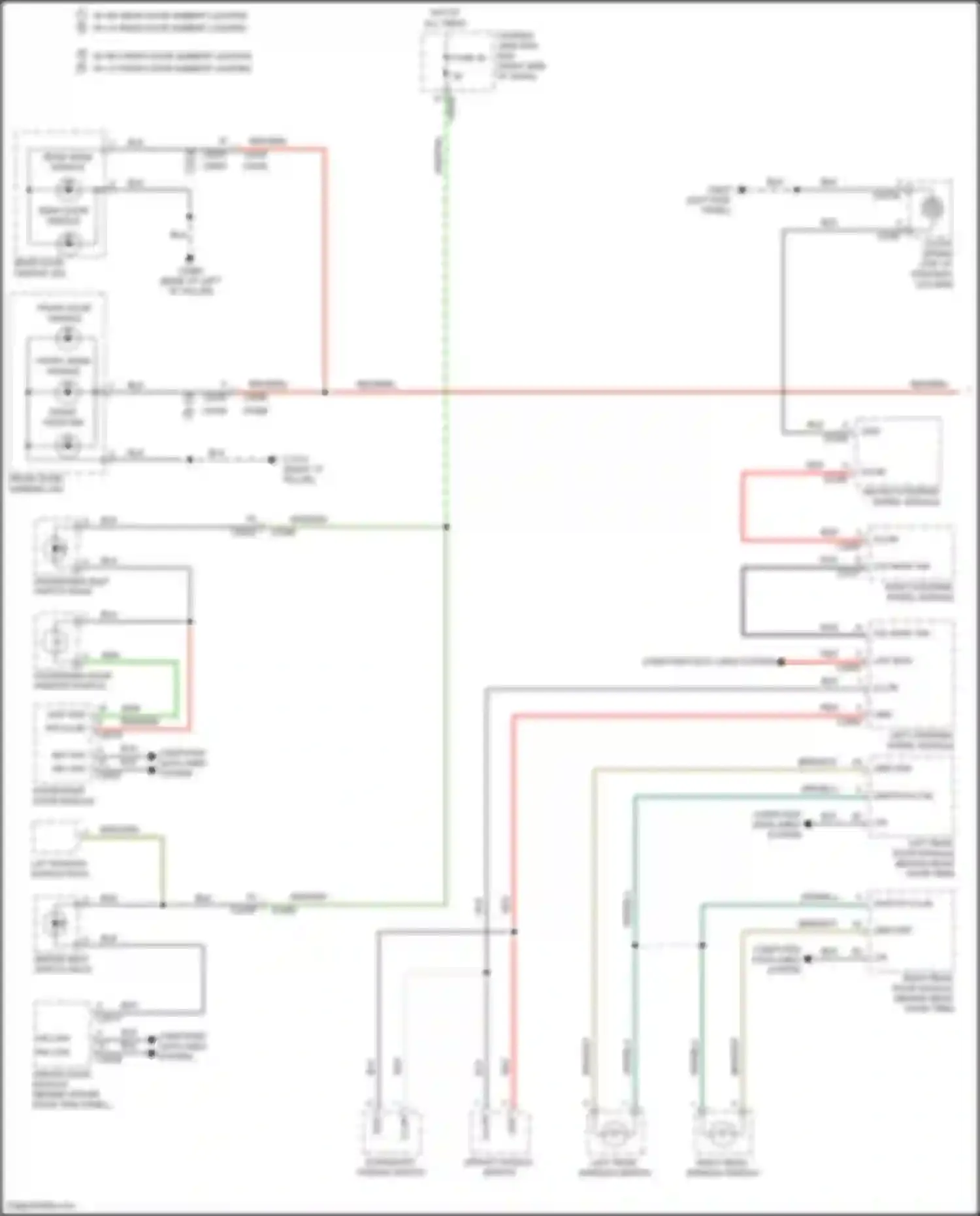 Discovery Land Rover IV (2009-2013): Instrument illumination circuit (1 of 2)