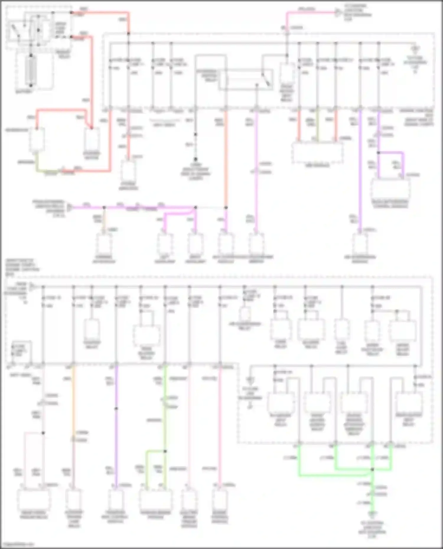 Discovery Land Rover IV (2009-2013): Power distribution circuit (1 of 4)
