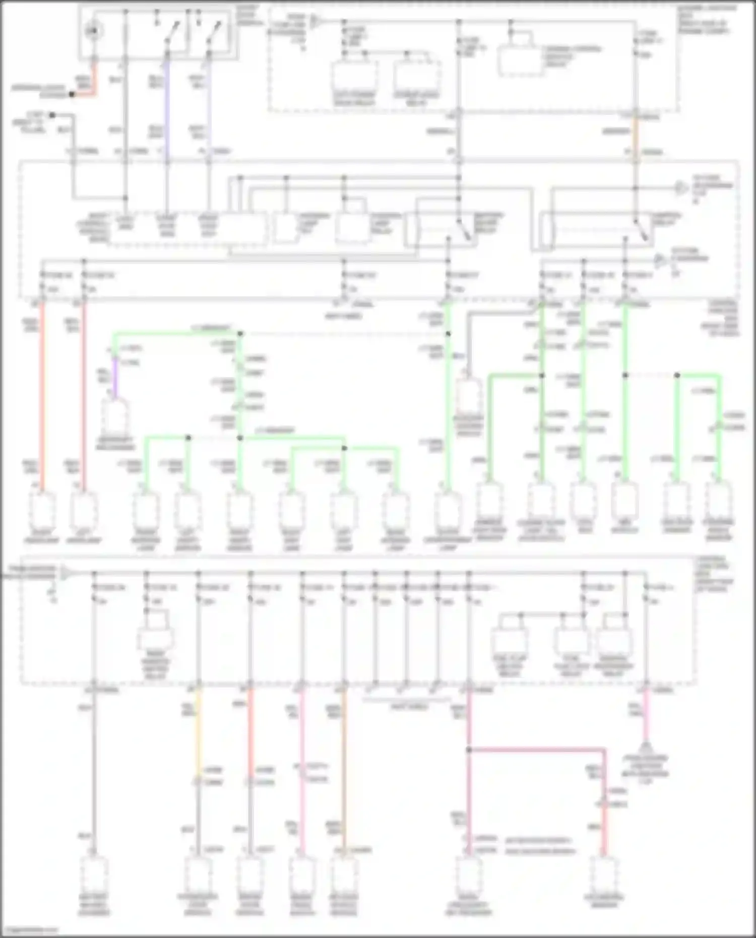 Discovery Land Rover IV (2009-2013): Power distribution circuit (3 of 4)
