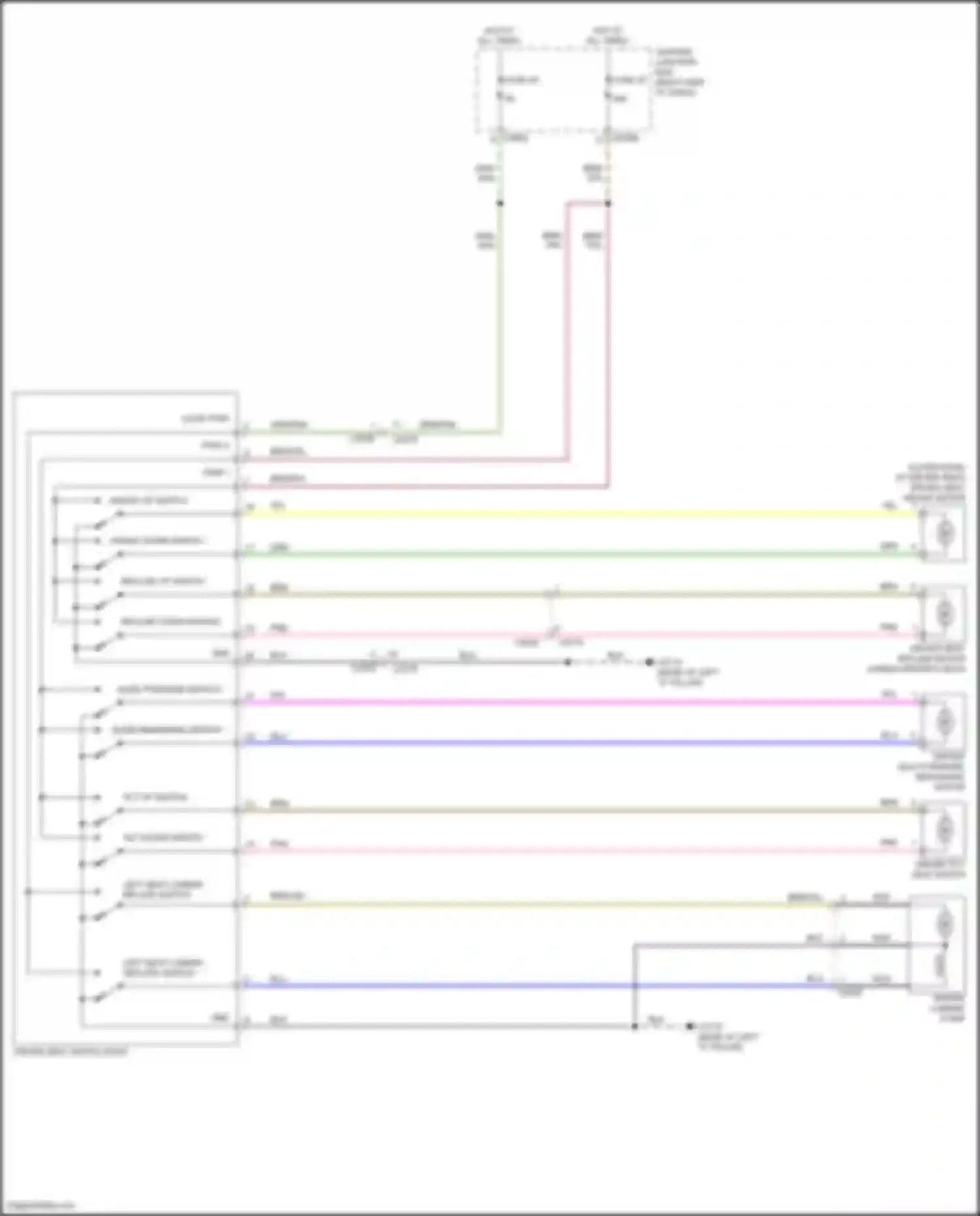 Discovery Land Rover IV (2009-2013): Driver power seat circuit