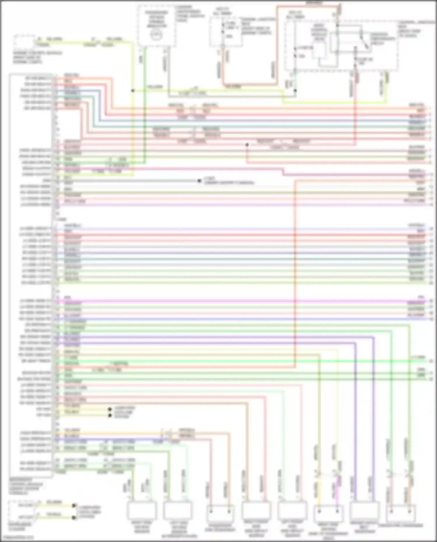Discovery Land Rover IV (2009-2013): Supplemental restraints circuit (1 of 2)