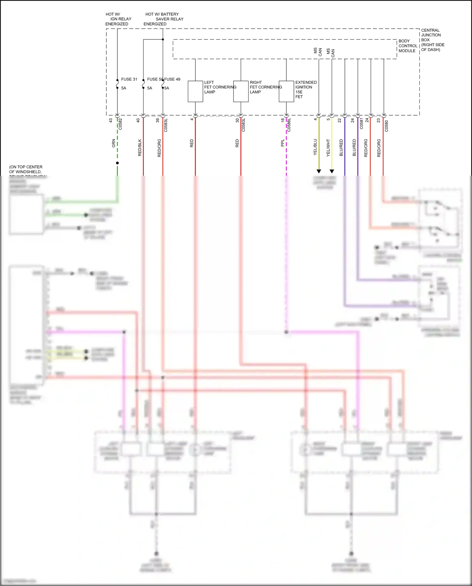 Wiring diagram afs control module for Land Rover Discovery IV (2009-2013) (1 of 4)