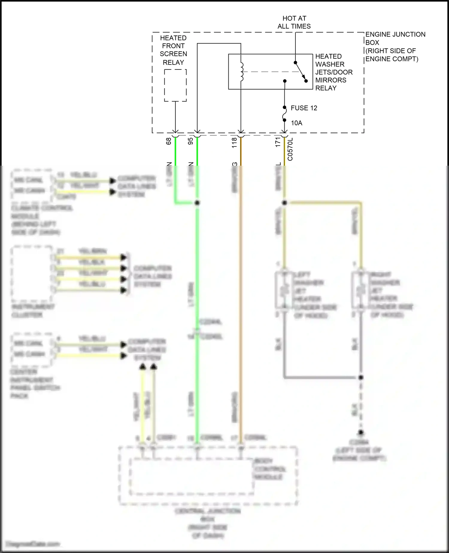 Wiring diagram center instrument panel switch pack for Land Rover Discovery IV (2009-2013) (7 of 11)
