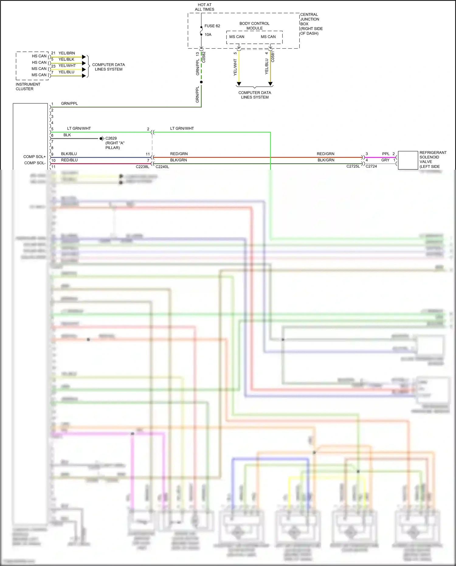 Wiring diagram computer data lines system for Land Rover Discovery IV (2009-2013) (12 of 64)