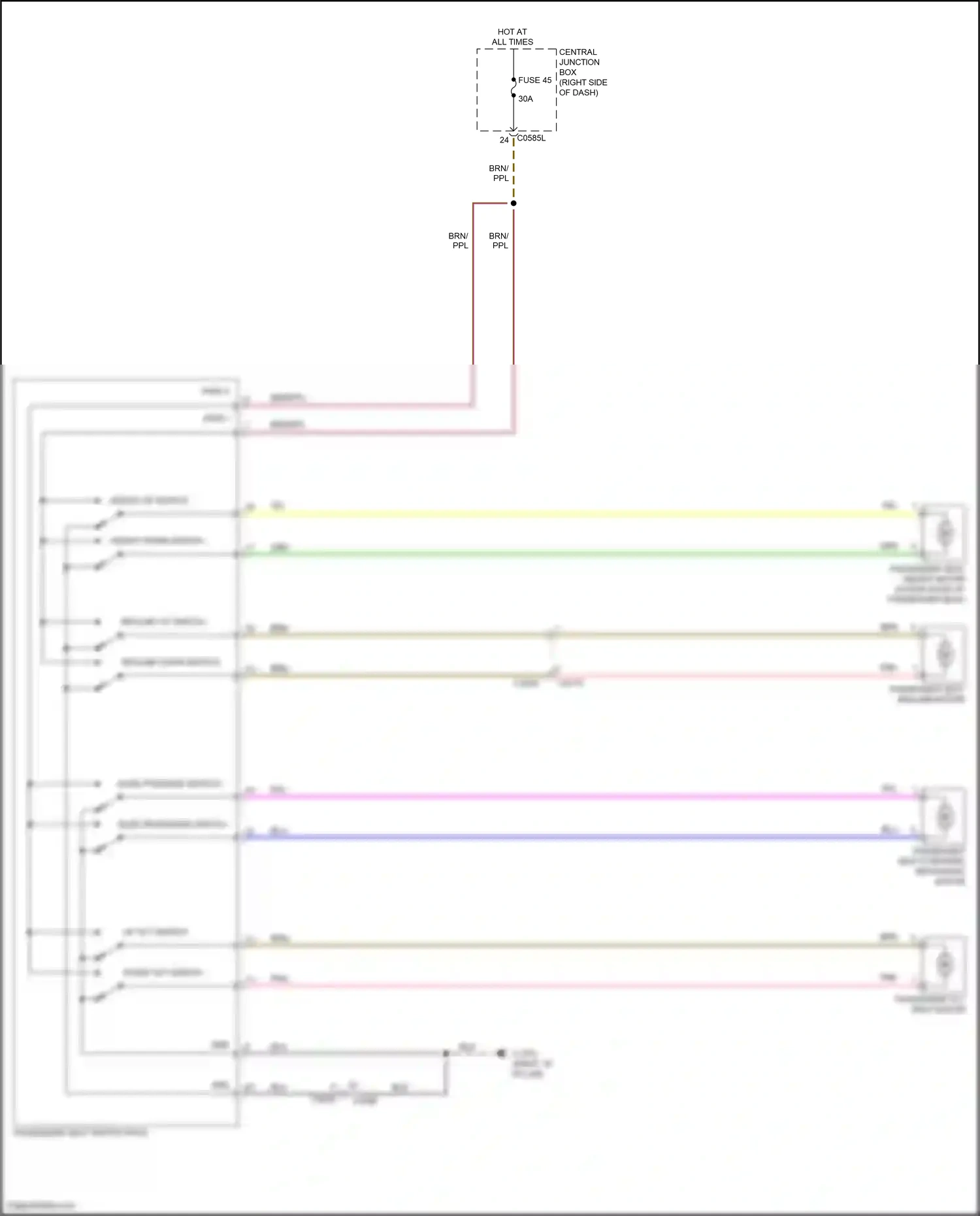 Wiring diagram down tilt switch for Land Rover Discovery IV (2009-2013) (1 of 1)