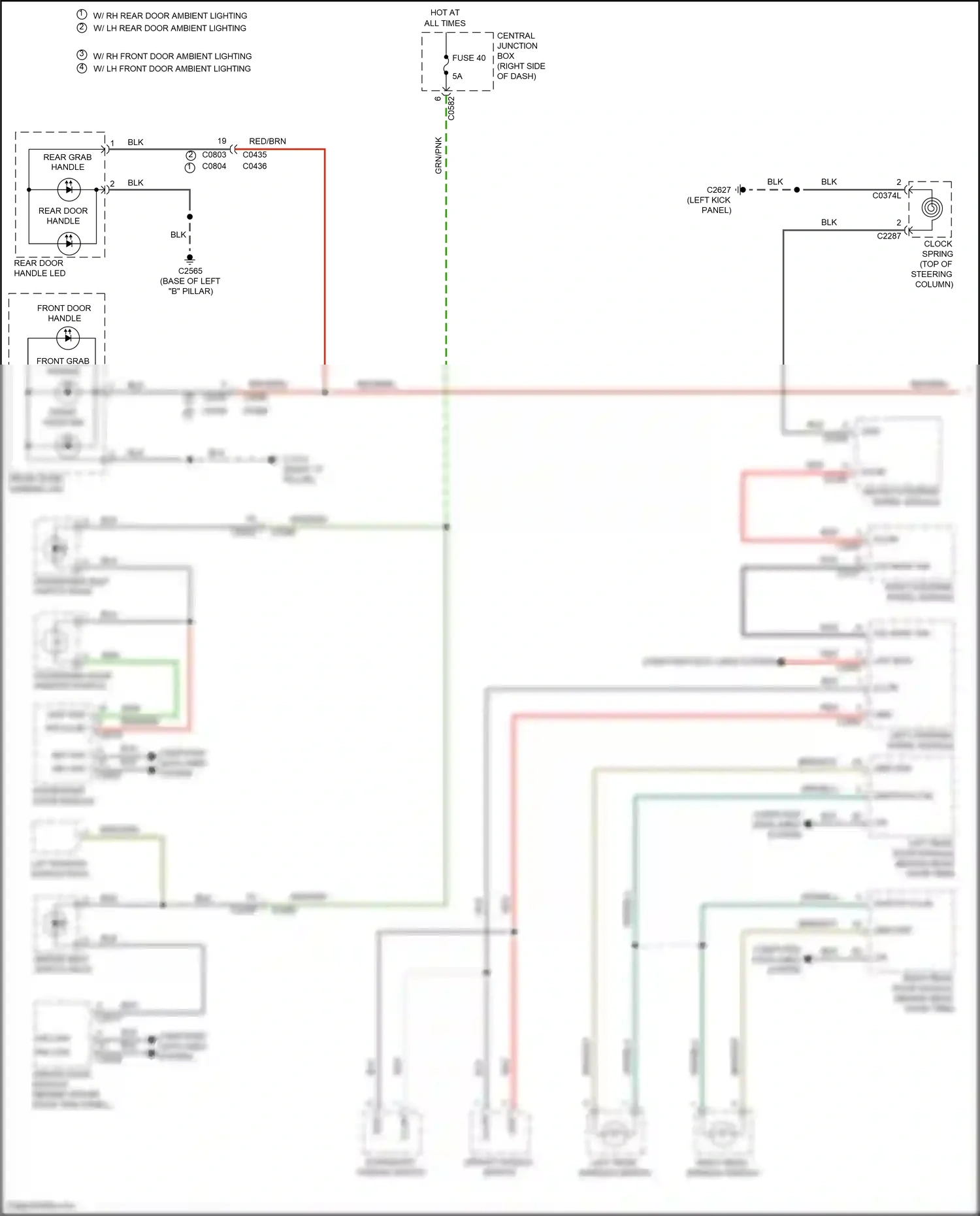 Wiring diagram driver door module for Land Rover Discovery IV (2009-2013) (7 of 11)