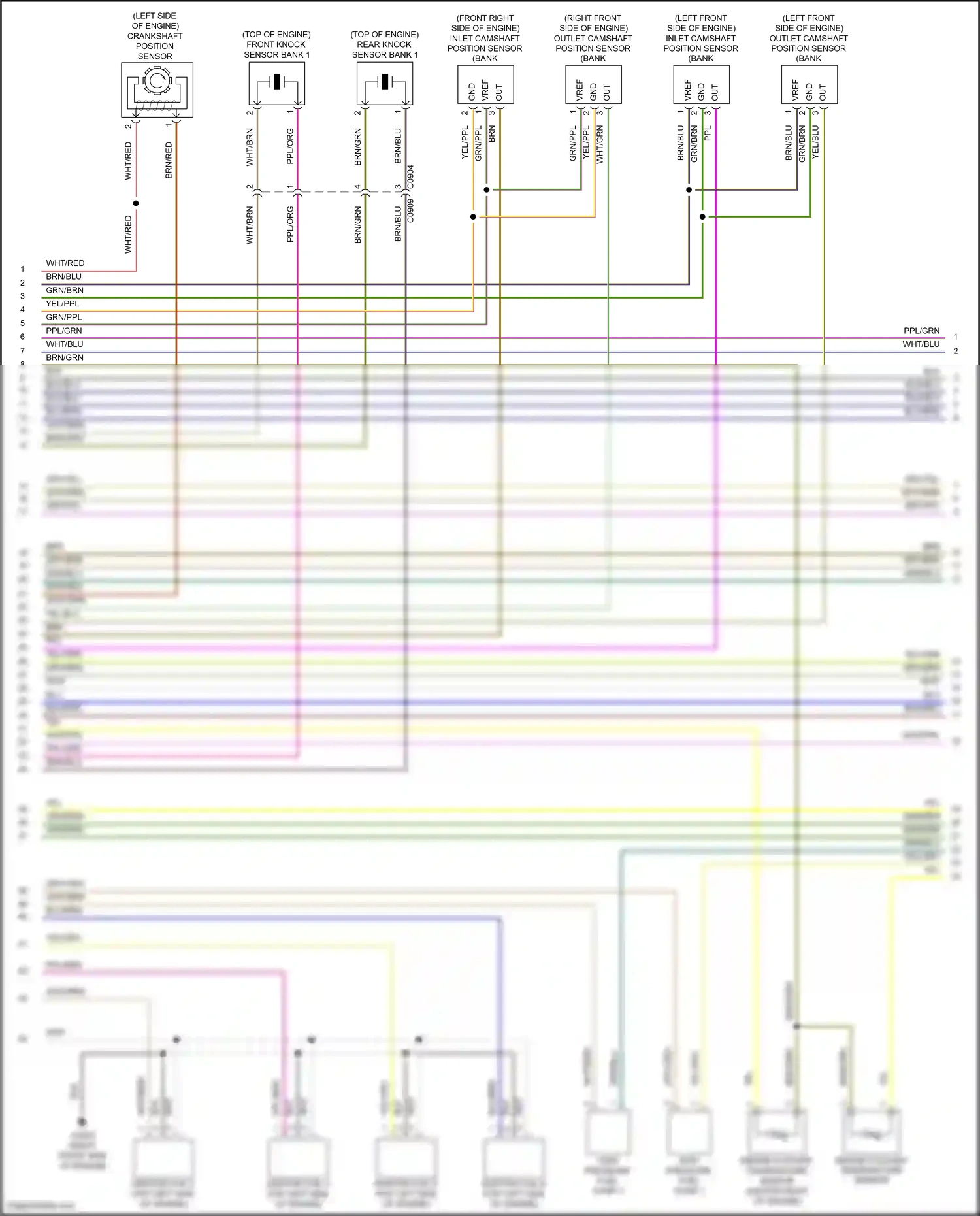 Wiring diagram engine coolant temperature sensor for Land Rover Discovery IV (2009-2013) (1 of 1)