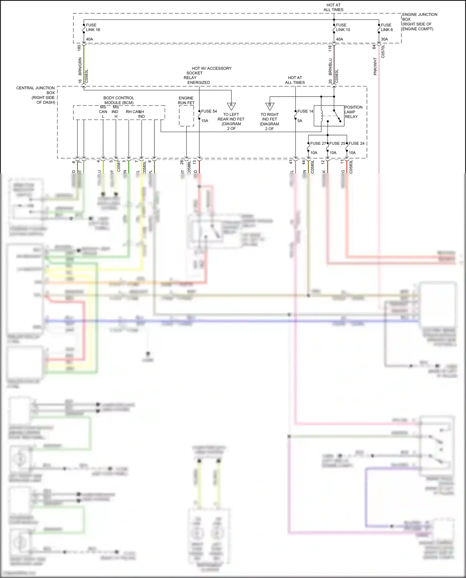 Wiring diagram engine junction box for Land Rover Discovery IV (2009-2013) (15 of 49)