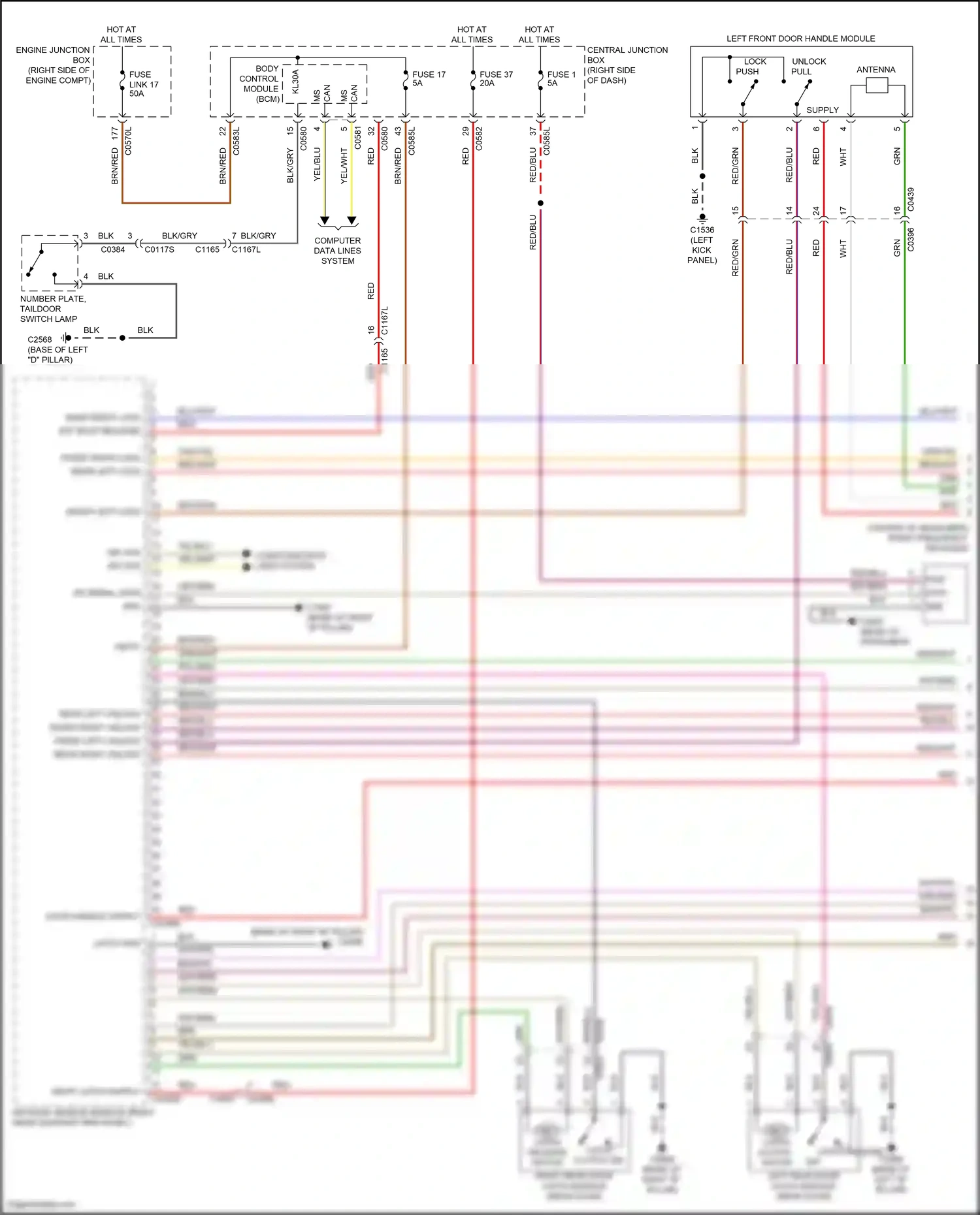 Wiring diagram engine junction box for Land Rover Discovery IV (2009-2013) (7 of 49)