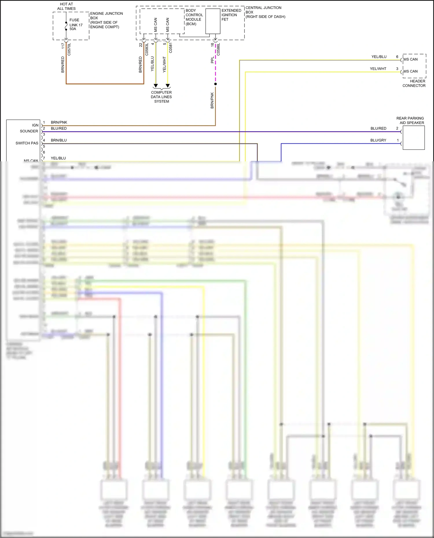 Wiring diagram ign front for Land Rover Discovery IV (2009-2013) (1 of 1)