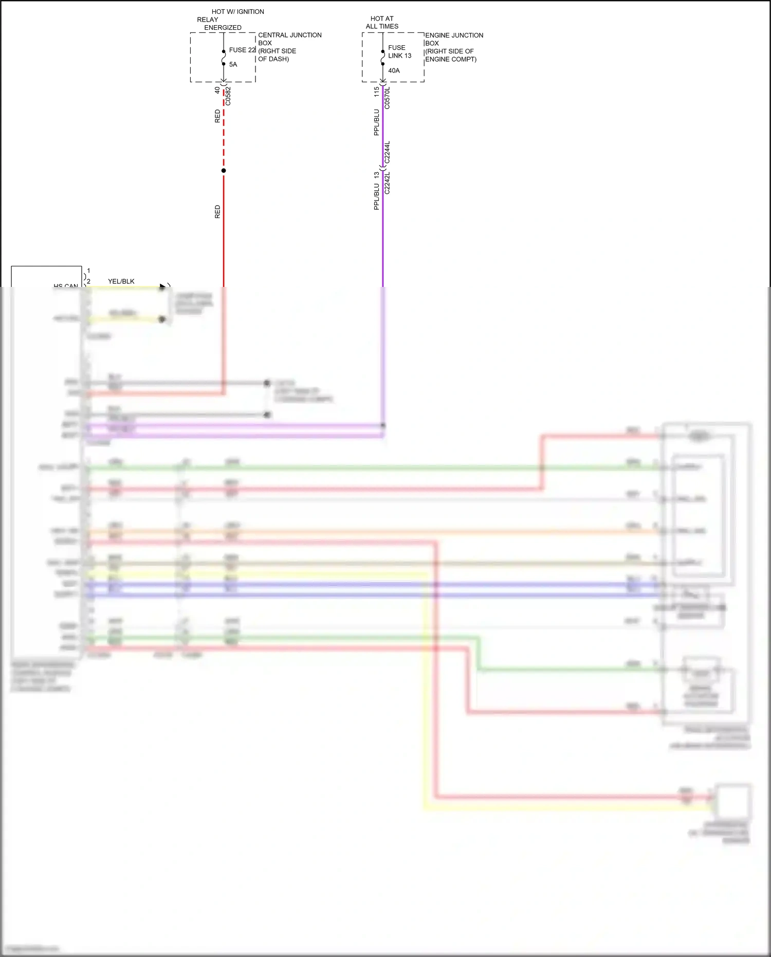 Wiring diagram rear differential control module for Land Rover Discovery IV (2009-2013) (5 of 5)