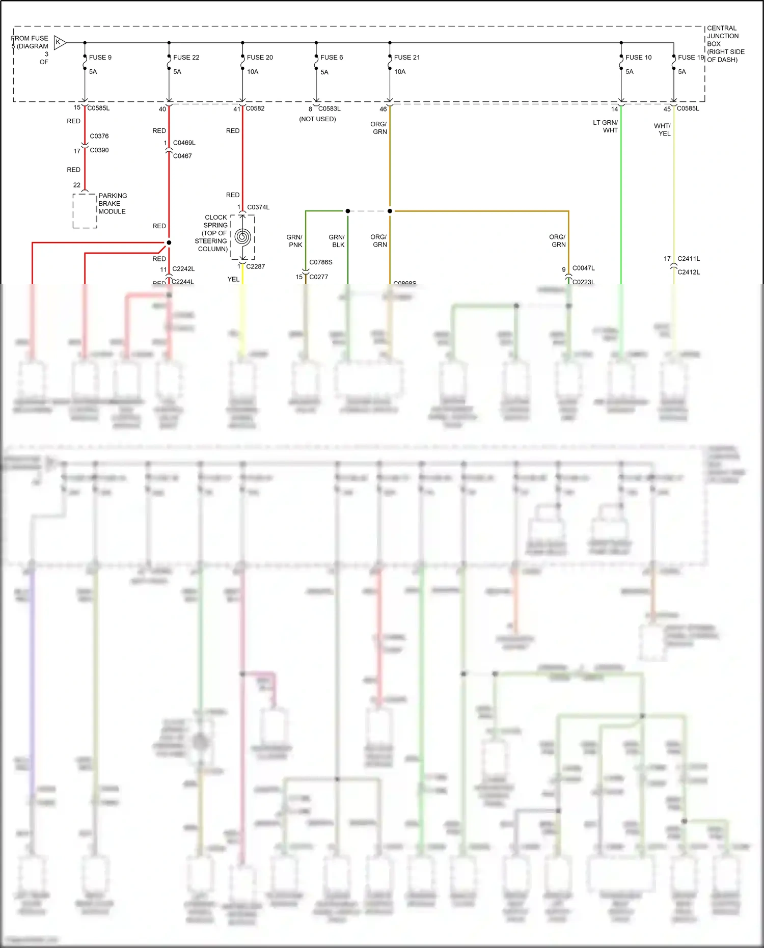 Wiring diagram roof opening panel control module for Land Rover Discovery IV (2009-2013) (4 of 5)