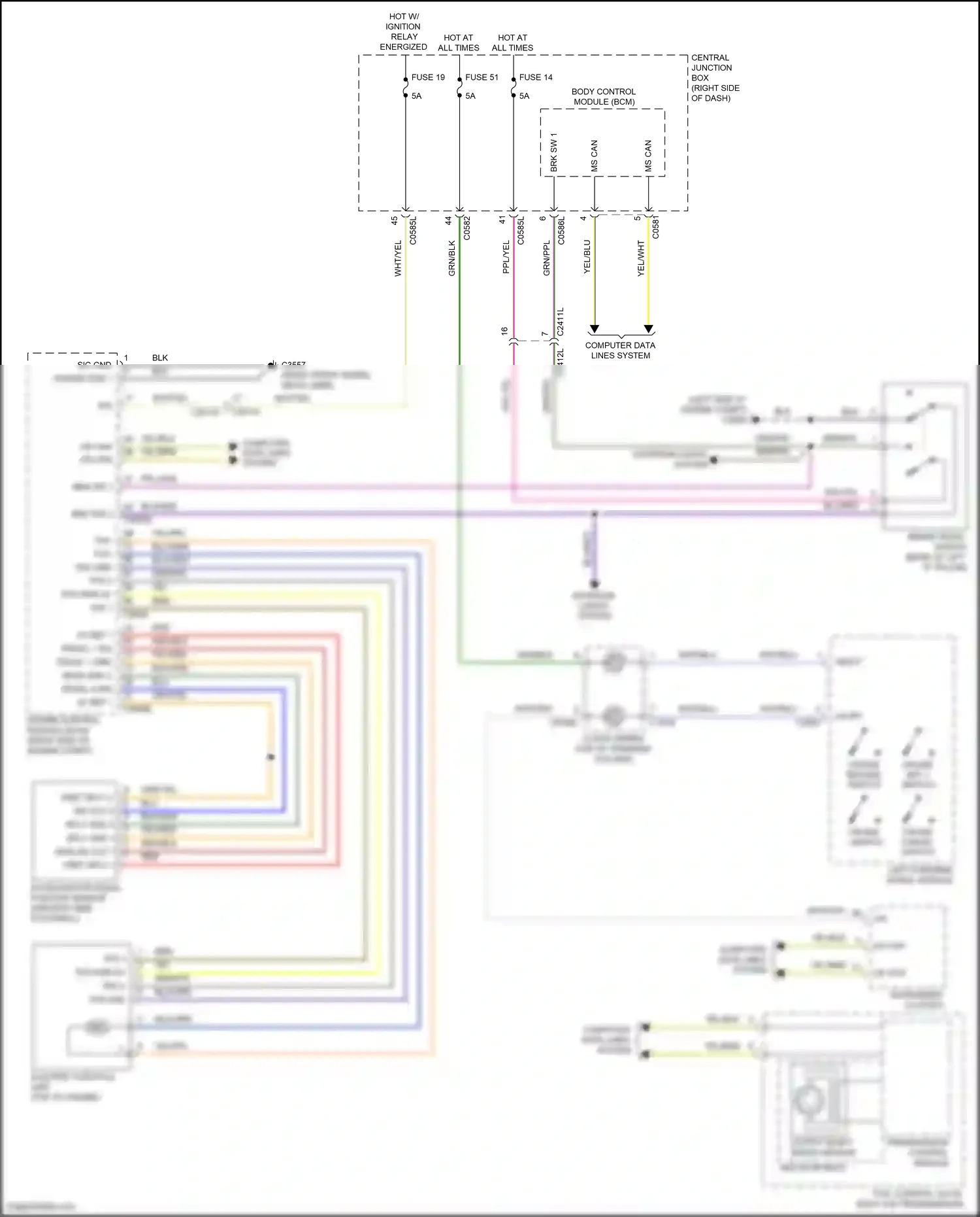 Wiring diagram thc m+ for Land Rover Discovery IV (2009-2013) (1 of 1)