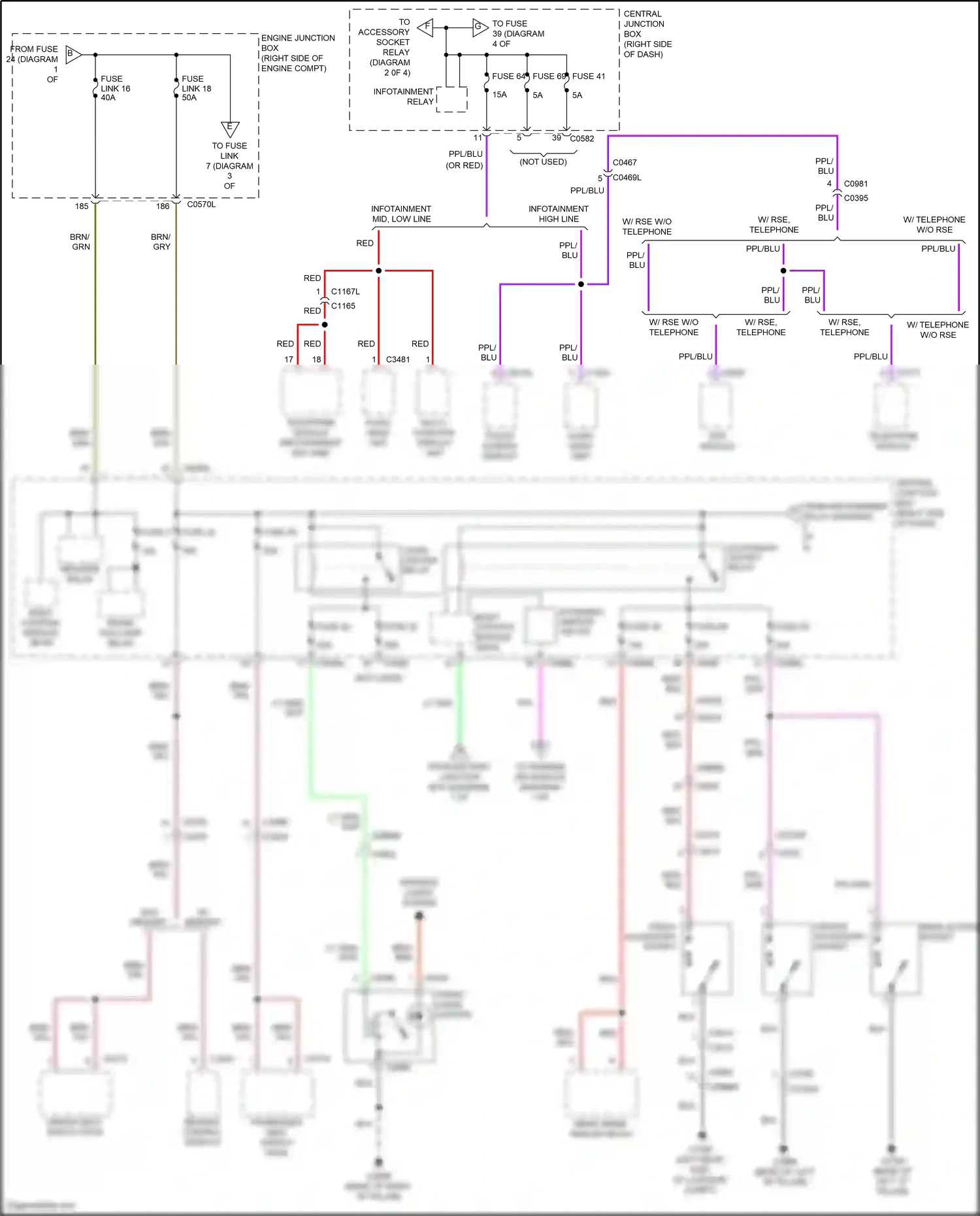 Wiring diagram w/ memory for Land Rover Discovery IV (2009-2013) (3 of 3)