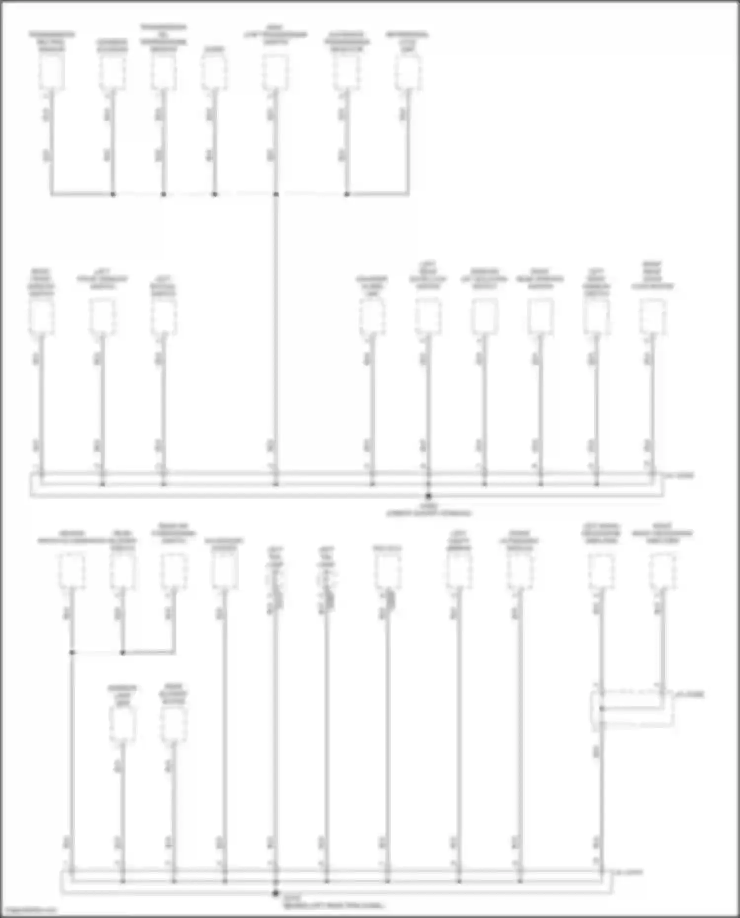 Discovery Land Rover L318 (2002-2004): Ground distribution circuit (4 of 5)